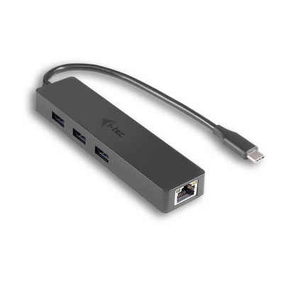 I-TEC USB-Verteiler USB-C Slim Passive HUB 3 Port + Gigabit Ethernet Adapter