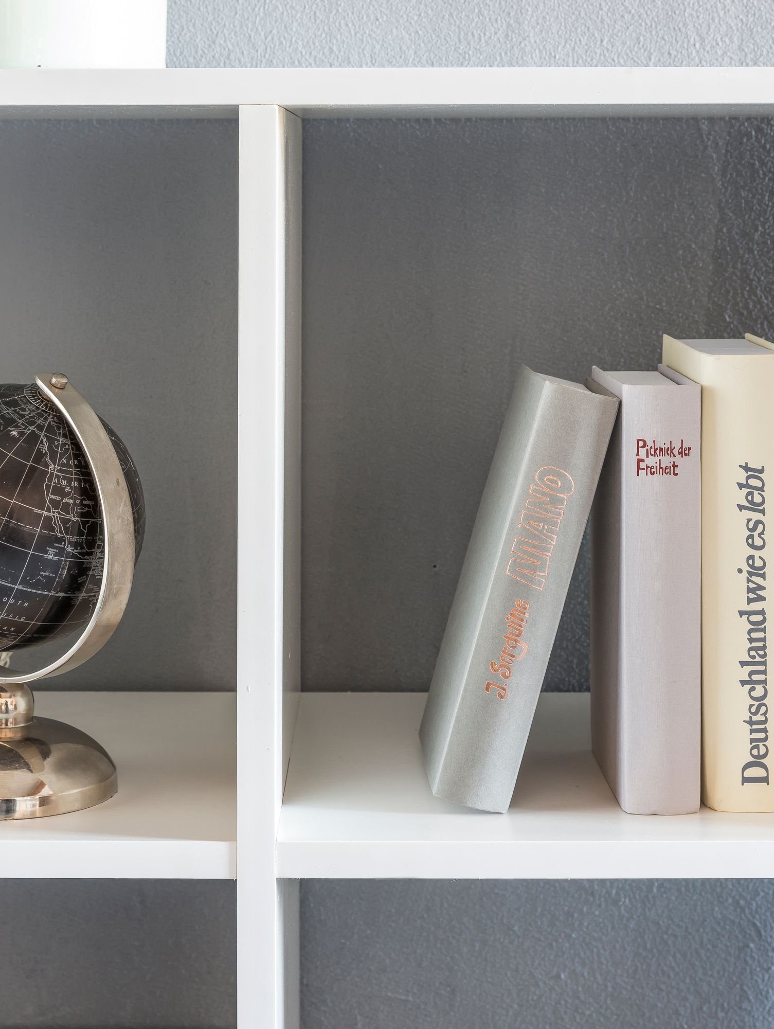 Modernes DESIGN KADIMA Bücherregal mit Oberfläche Wohnregal: 4-fach melaminharzbeschichteter