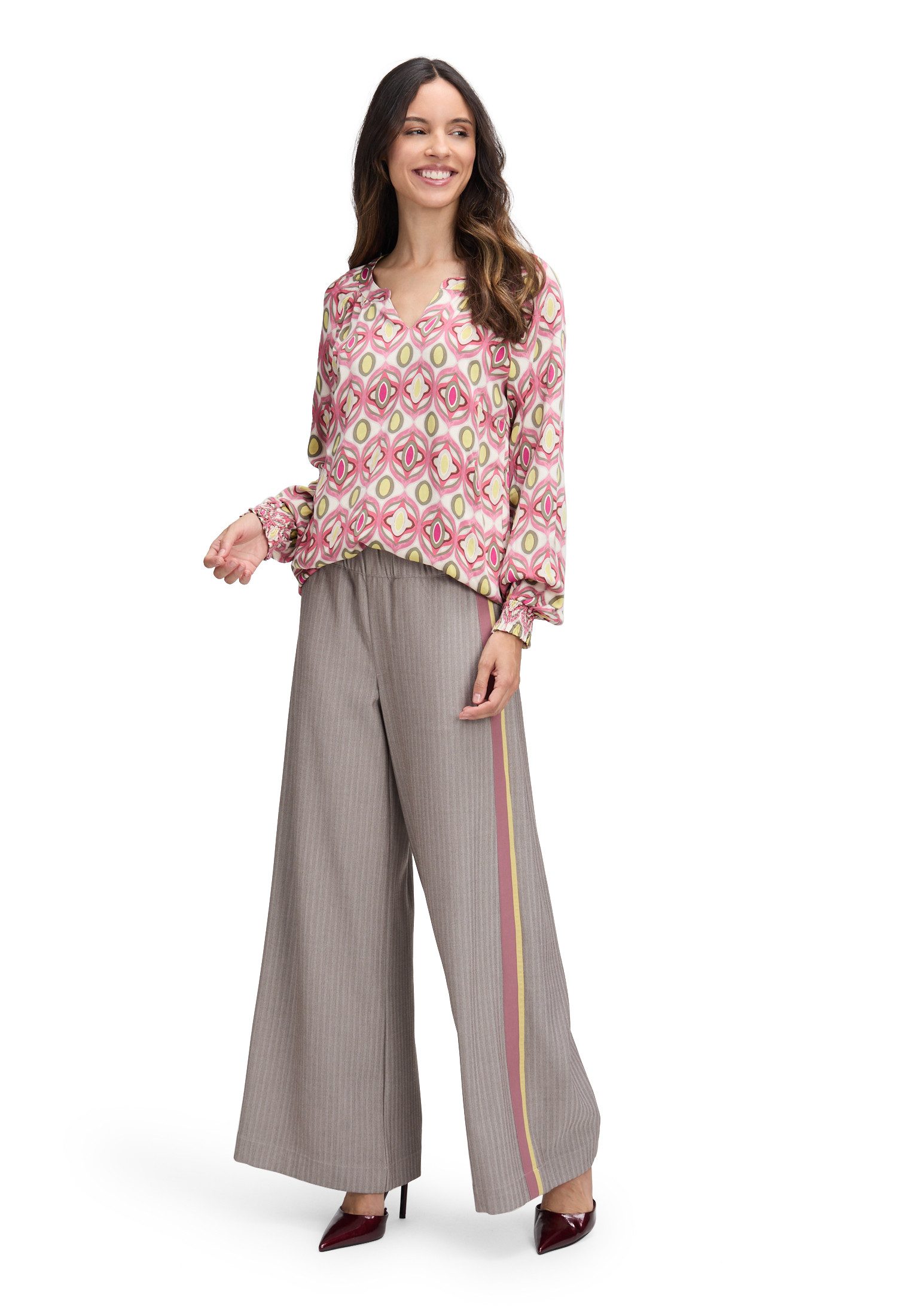 Cartoon Schlupfbluse Damen mit Muster