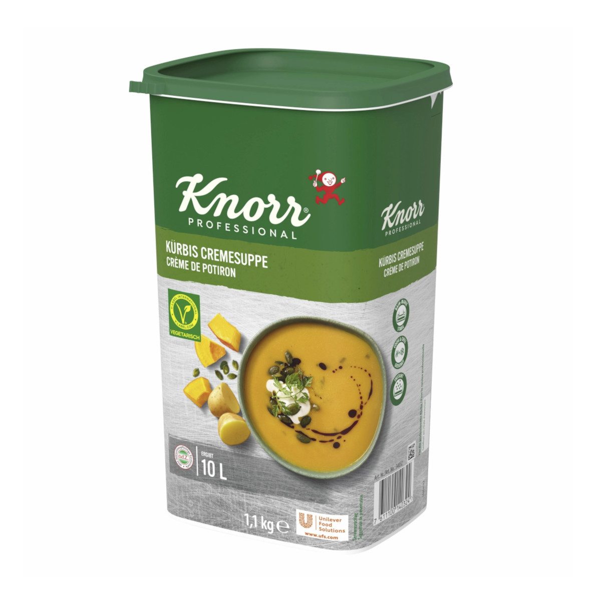 Knorr Fertiggericht, Knorr Professional Kürbis Cremesuppe ergibt bis zu 10 Liter 1100g