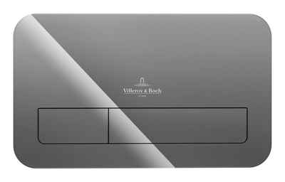 Villeroy & Boch Betätigungsplatte ViConnect Installationssysteme, WC 2-Mengen-Spülung 269 x 60 x 161 mm - Glass Glossy Grey