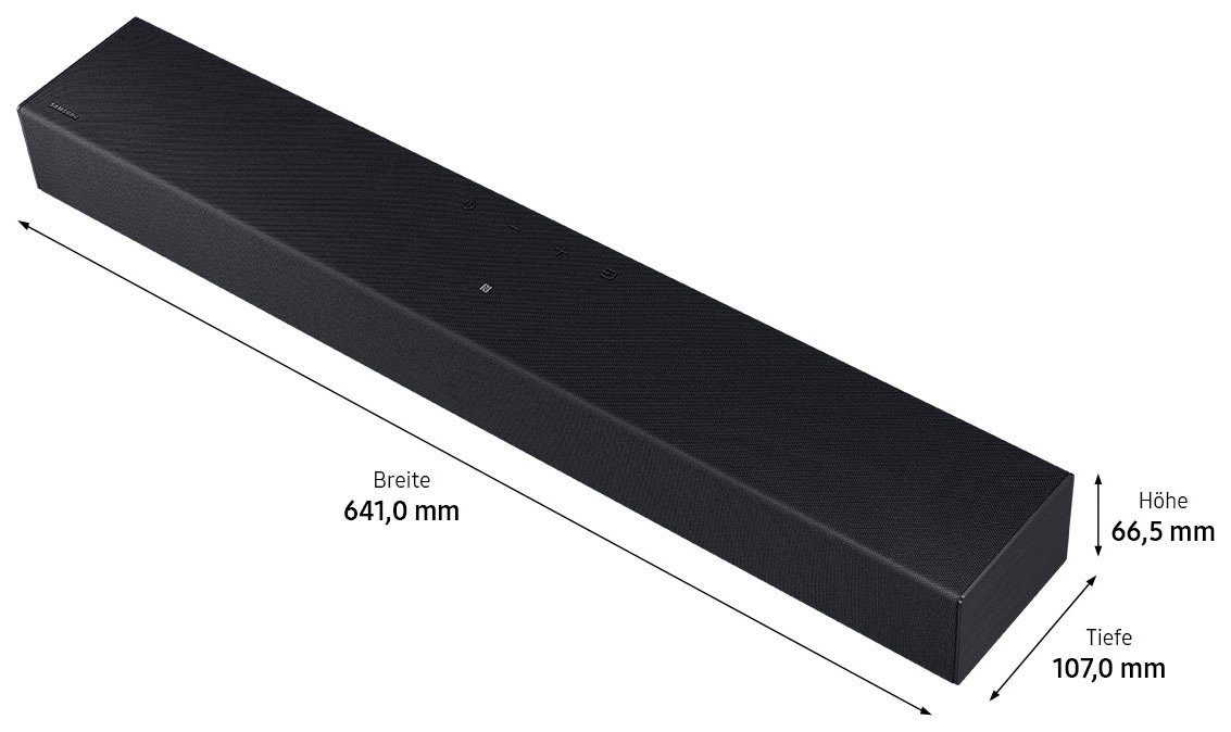 Samsung HW-C410G Soundbar (40 Sound System,Integrierter 2.0-Kanal Sound Expansion) Subwoofer,Surround W