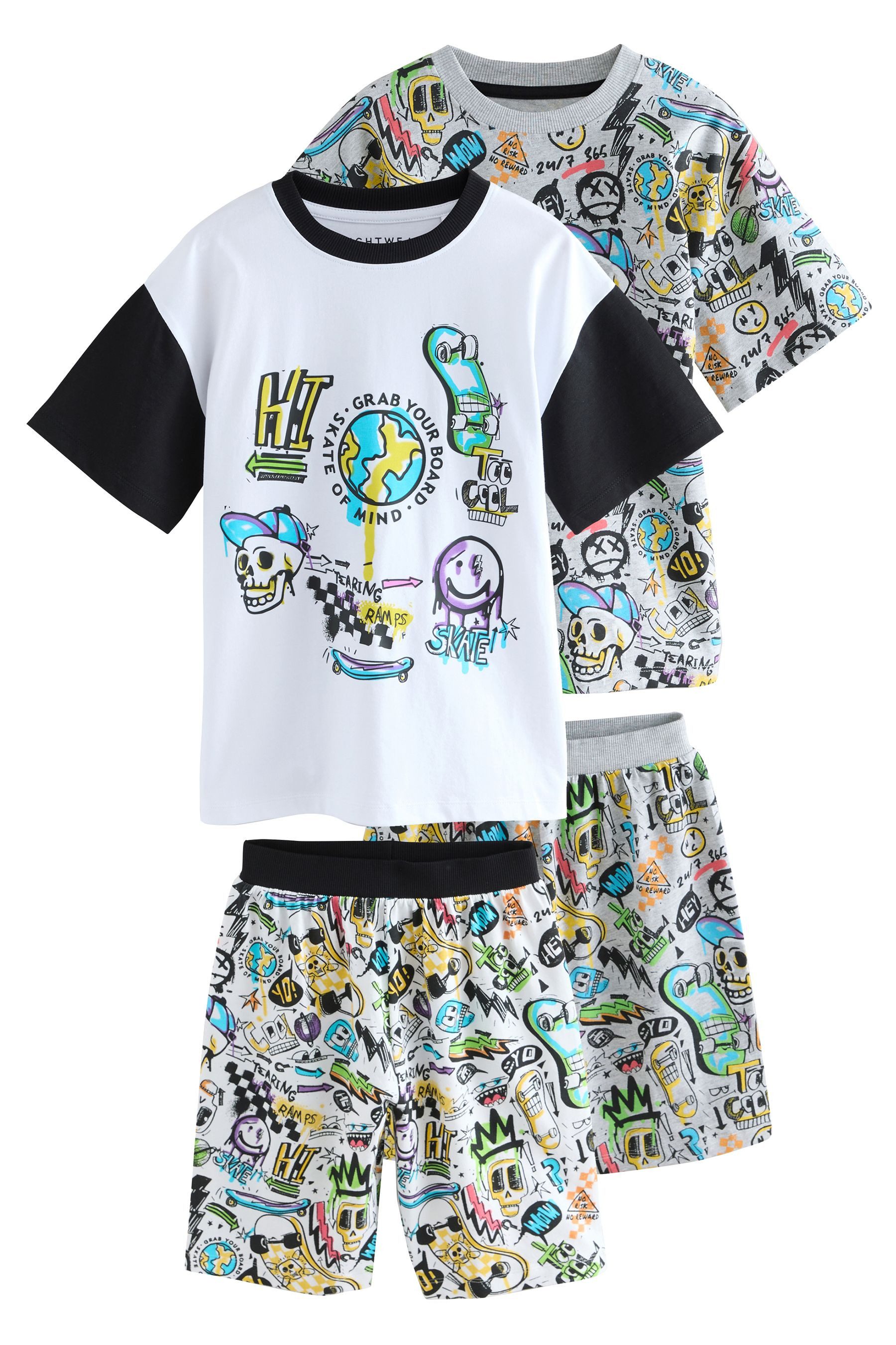 Next Pyjama Kurze Schlafanzüge, 2er-Pack (4 günstig online kaufen