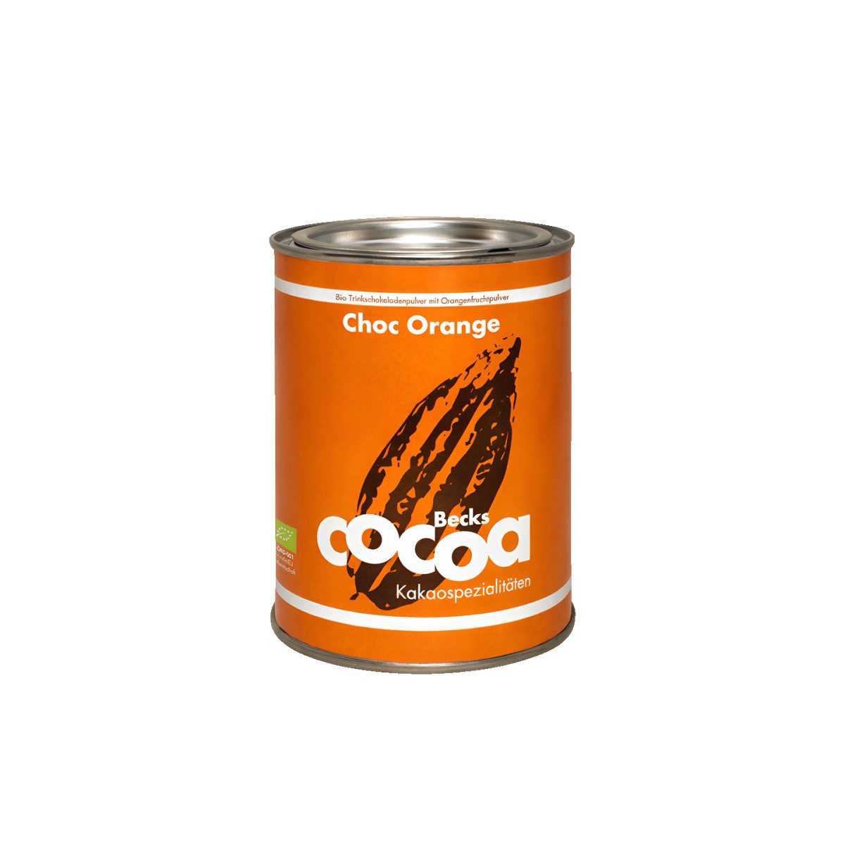 Becks Cocoa Schokolade Bio-Kakao Becks Cacao A Chockwork Orange mit Orange und Ingwer, 250 g