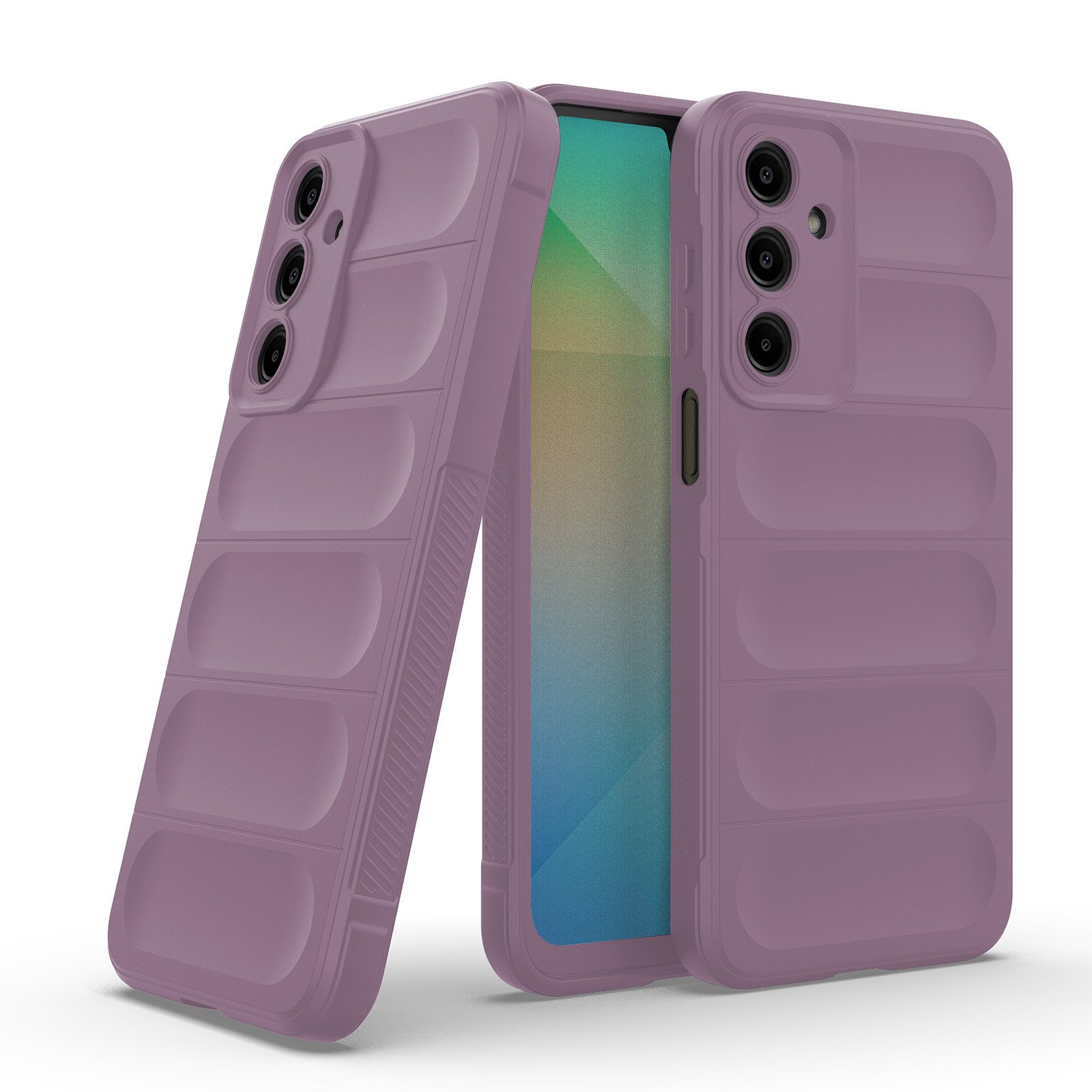 Tec-Expert Handyhülle Cover Hülle für Samsung Galaxy A16 5G, Case mit Griffzonen und Mikrofaser Inlay
