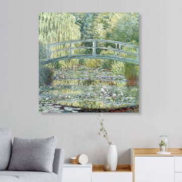 Posterlounge Acrylglasbild Claude Monet, Seerosenteich, Symphonie in Grün, Wohnzimmer Malerei