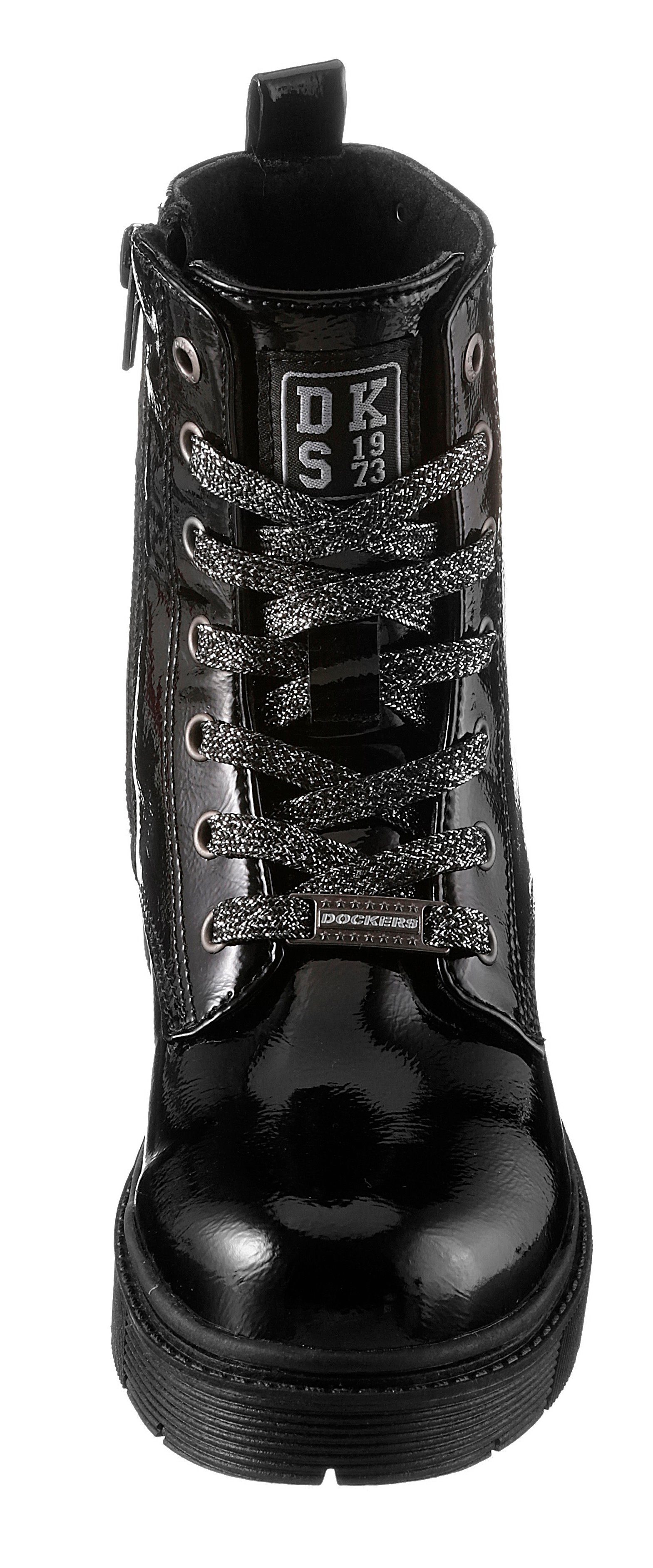 Dockers by Gerli Stiefel in Lack-Optik schwarz glänzender