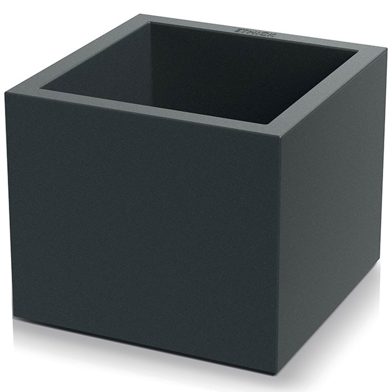 Prosperplast Blumentopf Pflanzkasten Anthrazit 38cm, 25L Blumentopf, quadratisch, frostsicher (1 St., 1er-Set & 2er-Set & 3er-Set), Quadratischer 25L Kunststoff-Pflanzkübel mit UV-Schutz & Wasserauslass