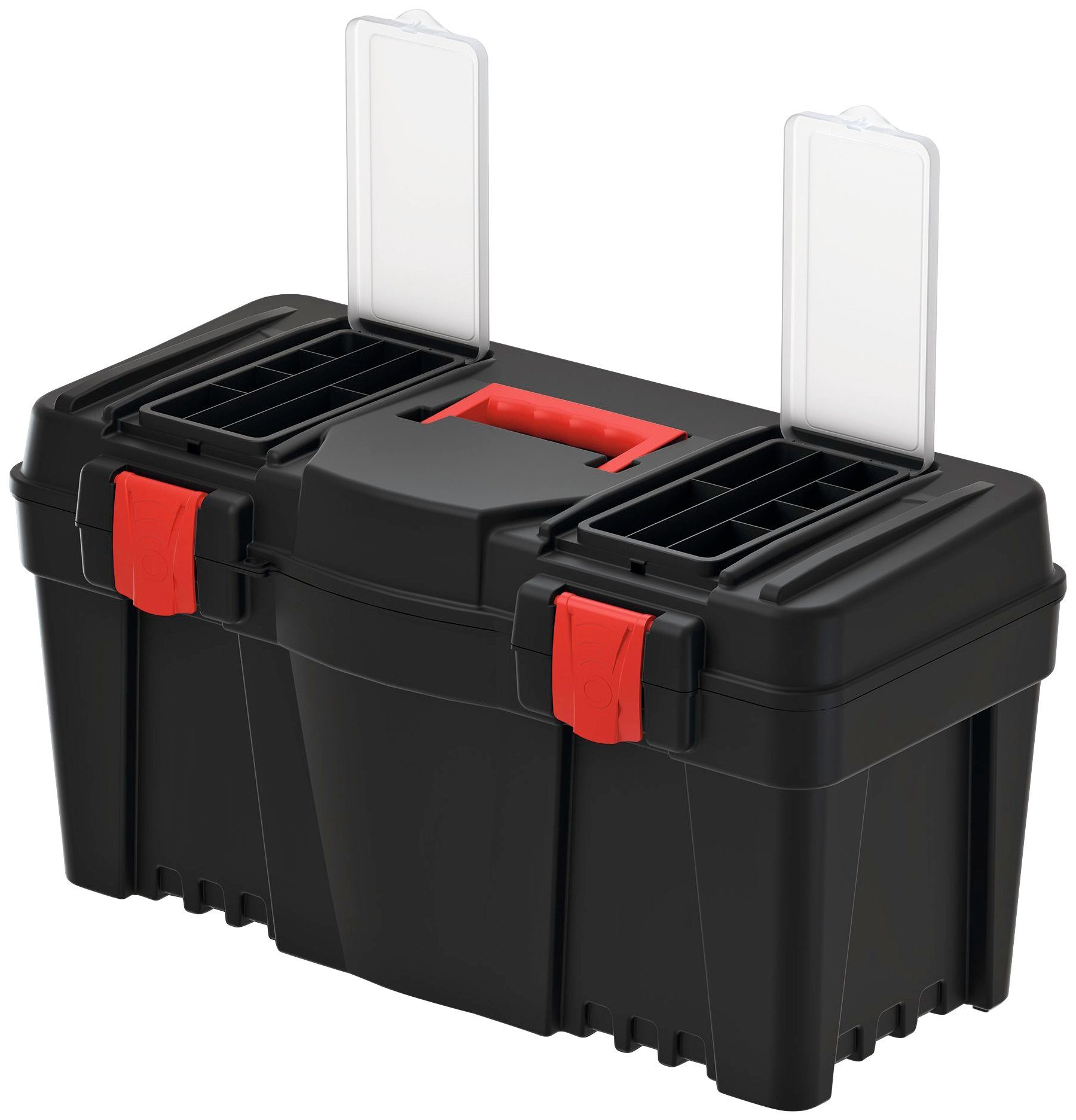 Prosperplast Werkzeugbox CALIBER, 59,7x28,5x32 cm, Einsatz, Werkzeugkiste Praktische inkl