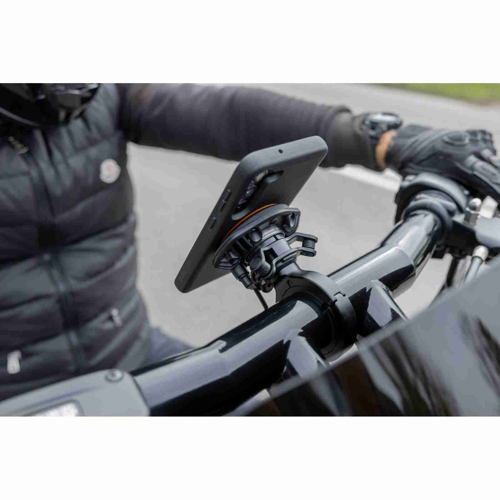 Quad Lock Handy-Halterung Quad Lock Pro Large Smartphone-Halterung für Lenker Schwarz