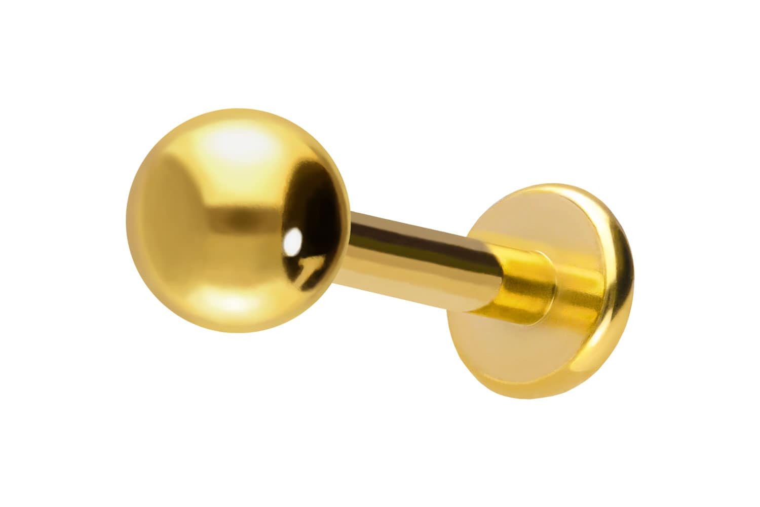 PIERCINGLINE Piercing-Set Titan Labret mit Innengewinde (Labrets, 1-tlg)