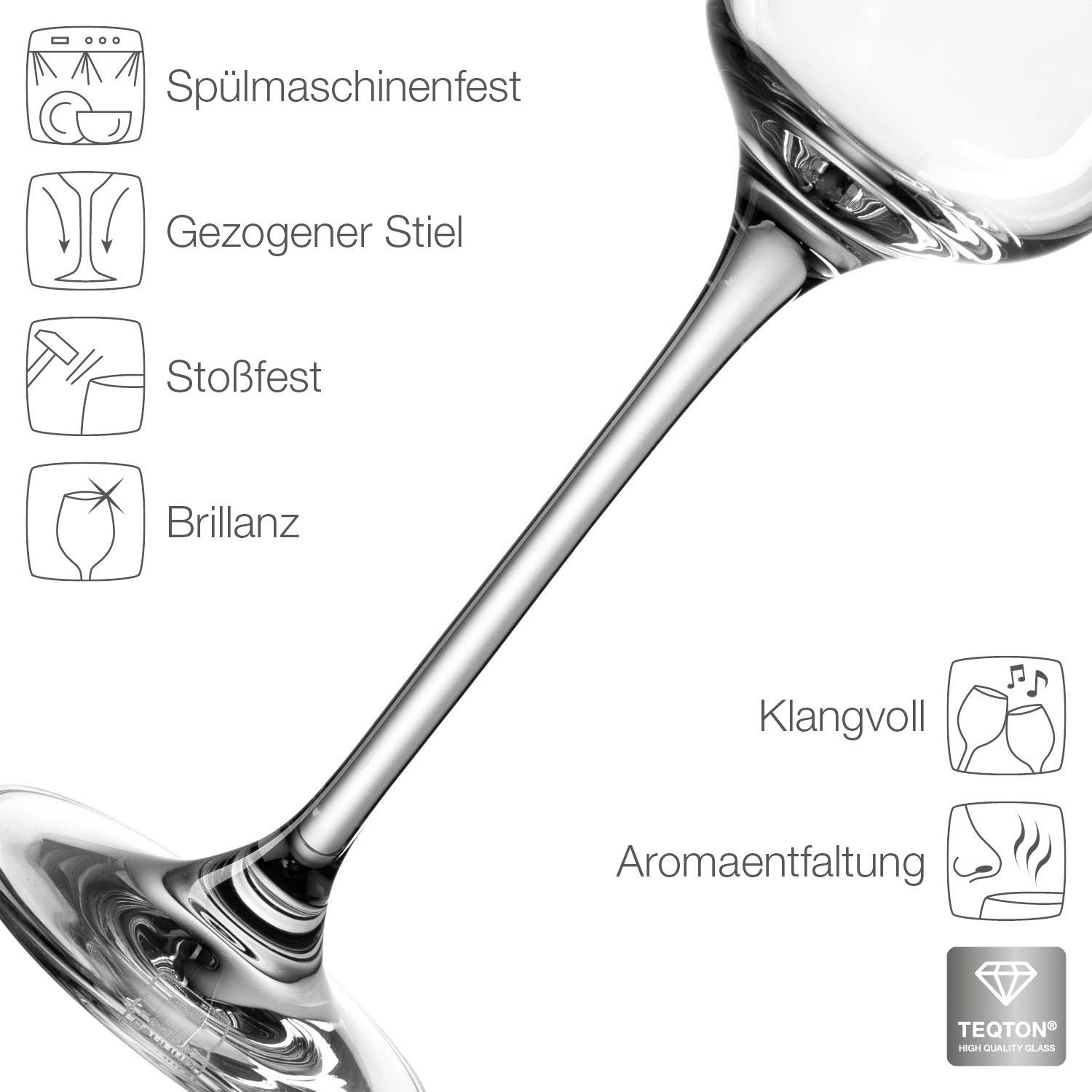 LEONARDO Digestifglas TIVOLI, 6-tlg., Kristallglas, 100 ml, 6-teilig