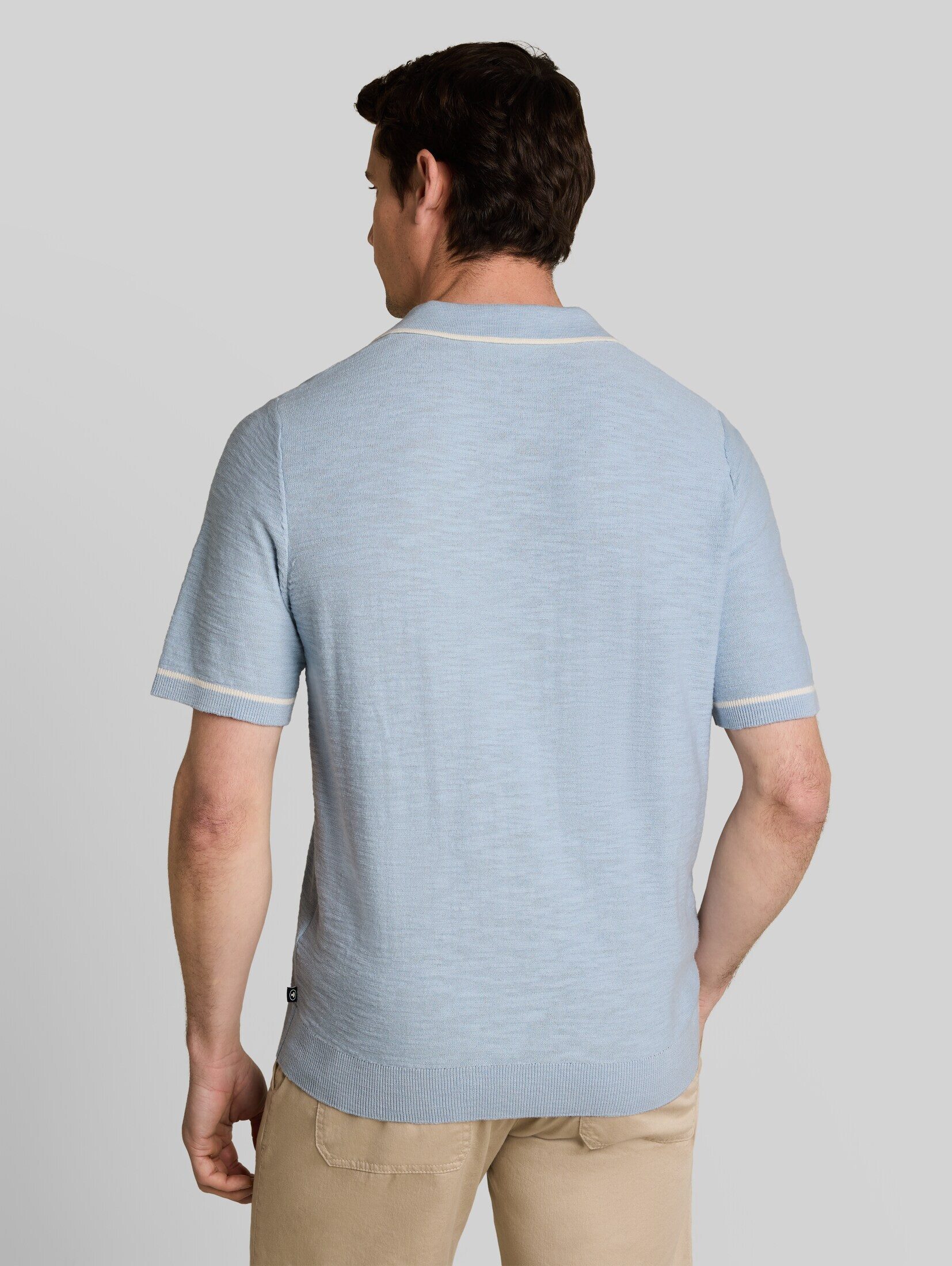 TOM TAILOR T-Shirt Pullover & Strickjacken Strick-Poloshirt aus Baumwolle