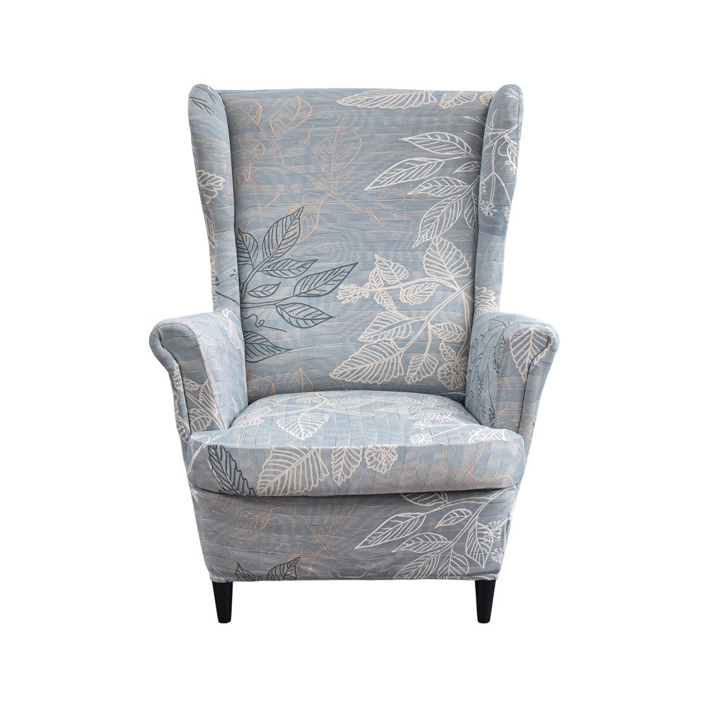 Zyronn Sesselhusse 2-Teilig Ohrensessel Überzug, Sessel-Überwürfe Ohrensessel, Elastisch, Sofa Armlehnenbezüge Schonbezug Hussen für Lesesessel Relaxsessel
