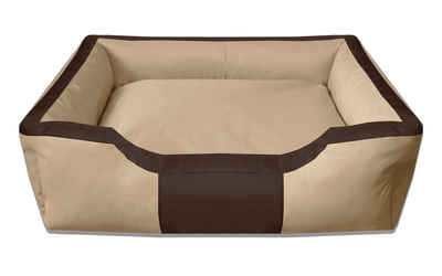 BedDog Tierbett Hundebett BRUNO mit Rand, Bezug abnehmbar