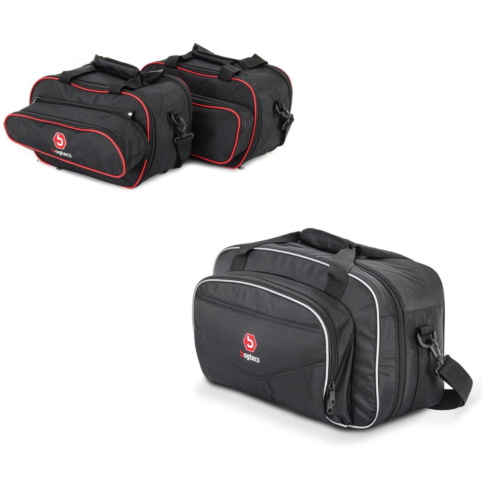Bagtecs Reisetasche Set: Koffer Innentaschen passend für Ducati Multistrada 15-20 Seitenko