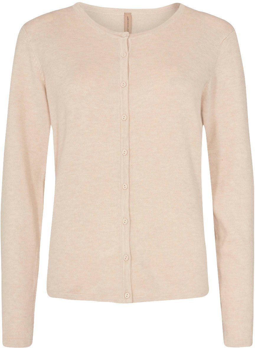 soyaconcept SC-Dollie446 Strickjacke Cream ein Melange Klassiker