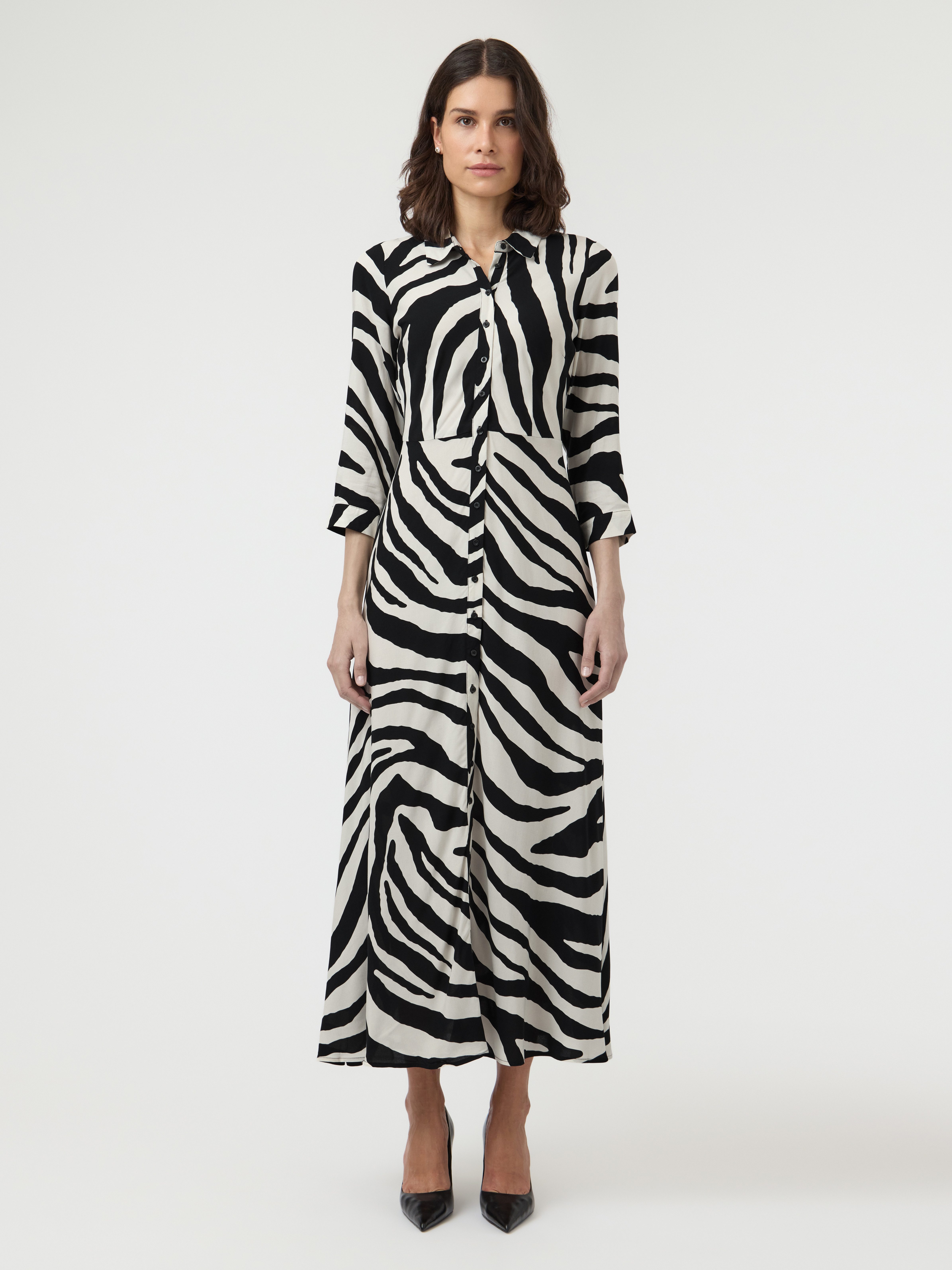 Y.A.S Hemdblusenkleid YASSAVANNA LONG SHIRT DRESS Sommerkleid, mit 3/4 Ärmel