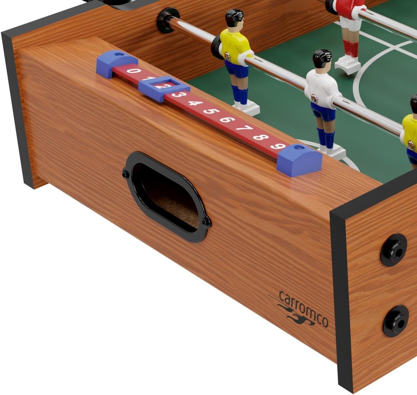 Carromco Multifunktionstisch Kicker Multigame FLIP-XW – 2in1 Tischauflage, Tischfußball & Gleithockey, Mini-Kicker