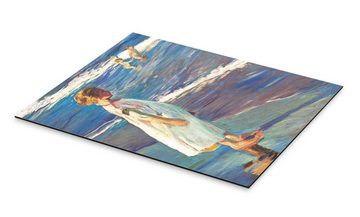Posterlounge Alu-Dibond-Druck Joaquín Sorolla y Bastida, Mädchen, Badezimmer Maritim Malerei