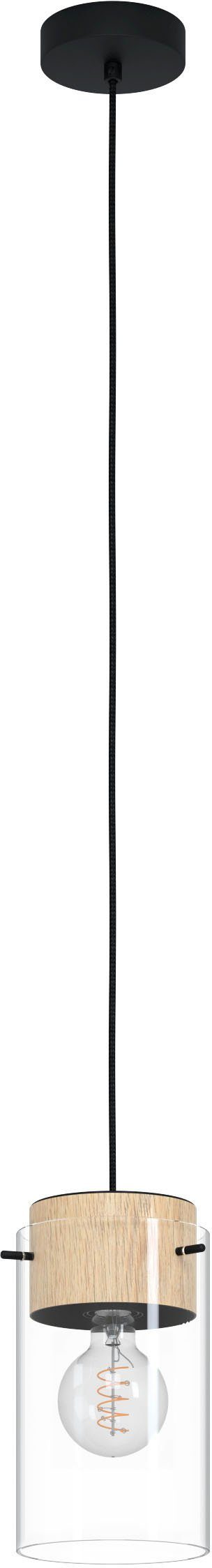 1X28W E27 exkl. EGLO - schwarz wechselbar, Leuchtmittel, MADRESELVA, - in Stahl Leuchtmittel ohne Hängeleuchte Hängeleuchte aus