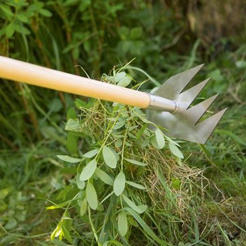 Ruwi Multiharke Gartenhacke Harke Gartenharke Hacke Gartenhacke, 8 in 1 Multiharke Unkraut jäten, Boden lockern, Pflanzlöcher graben uvm.