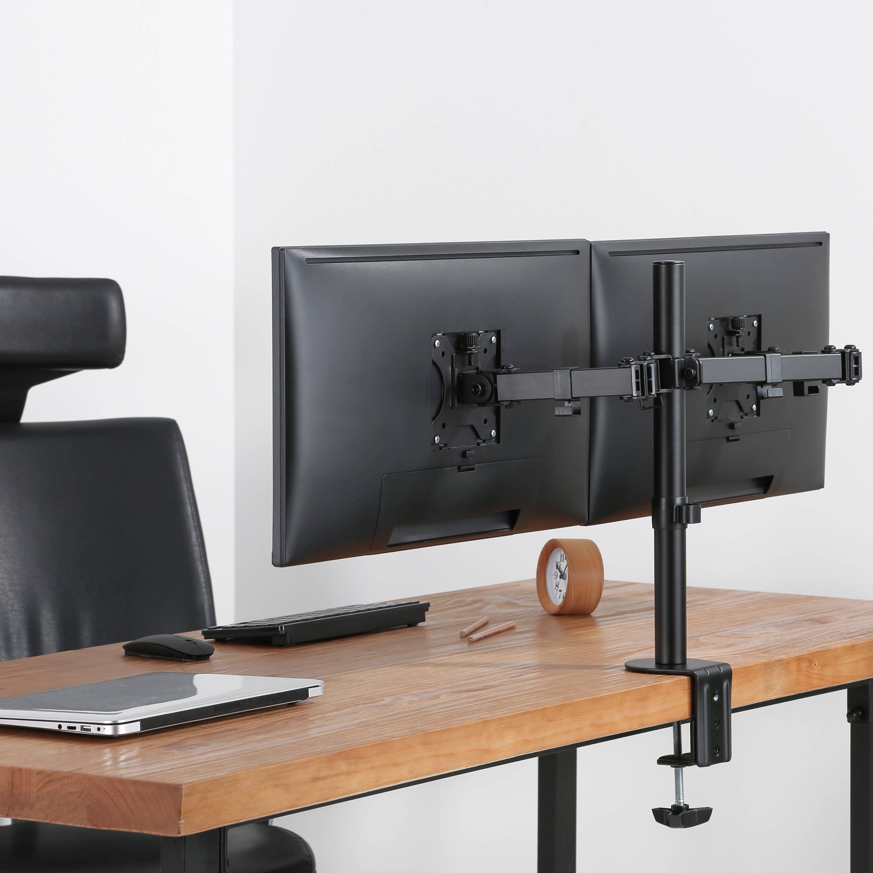 RICOO Monitor Halterung Tisch, Dual Monitor Arm für 13-27 Zoll