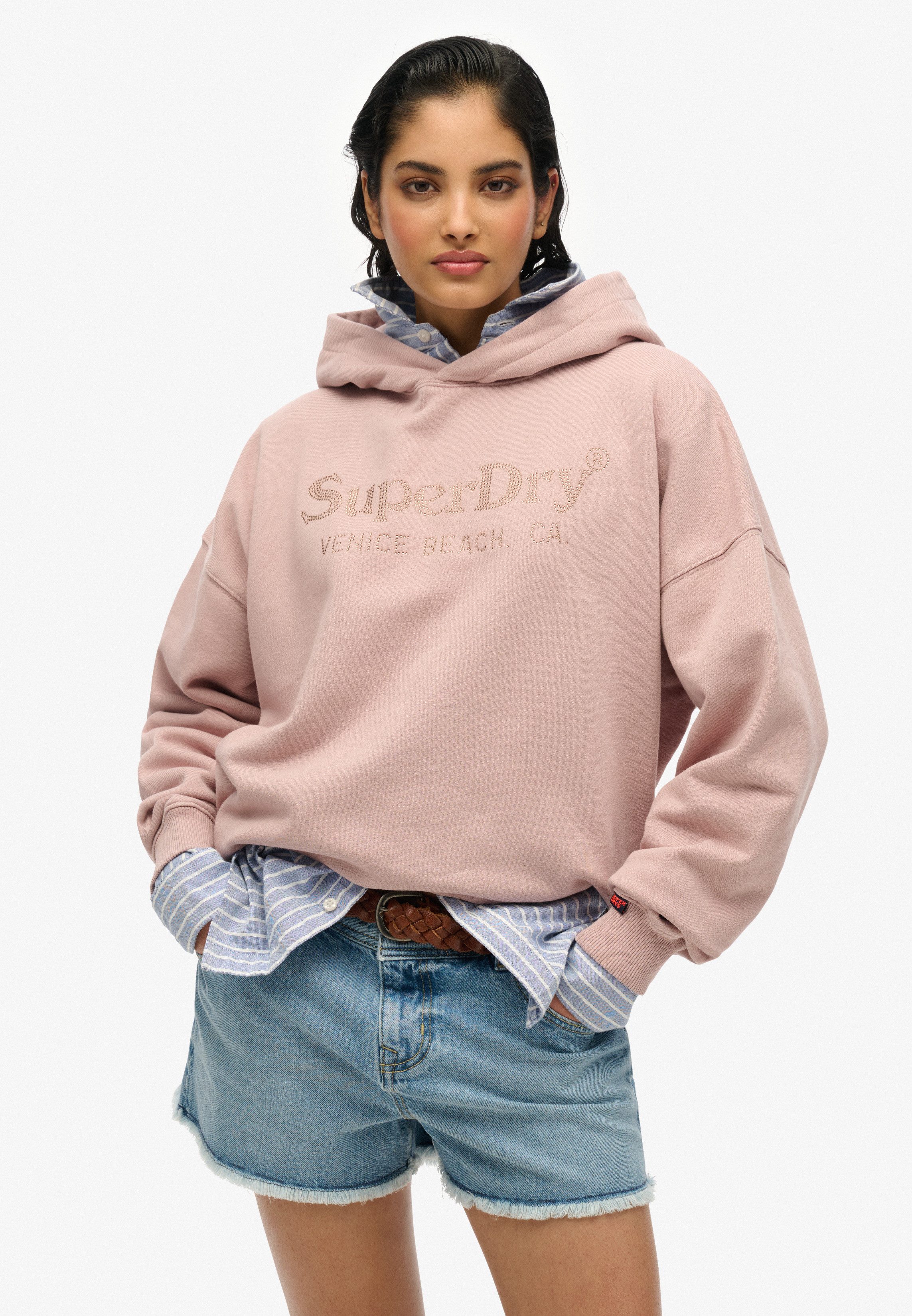 Superdry Kapuzensweatshirt VENUE METALLIC RELAXED HOOD günstig online kaufen