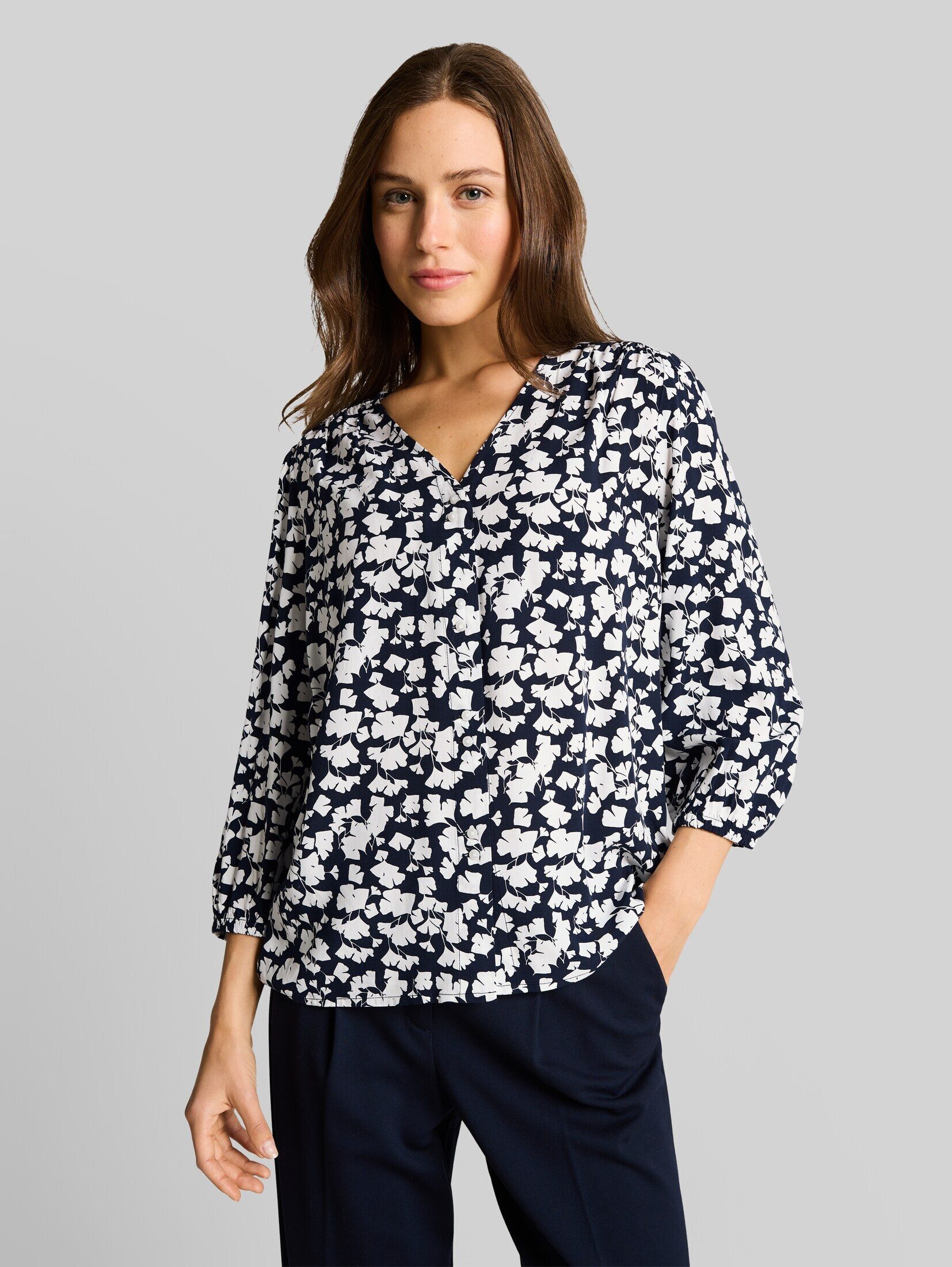 TOM TAILOR Langarmbluse Blusen & Shirts Bluse aus Viskose