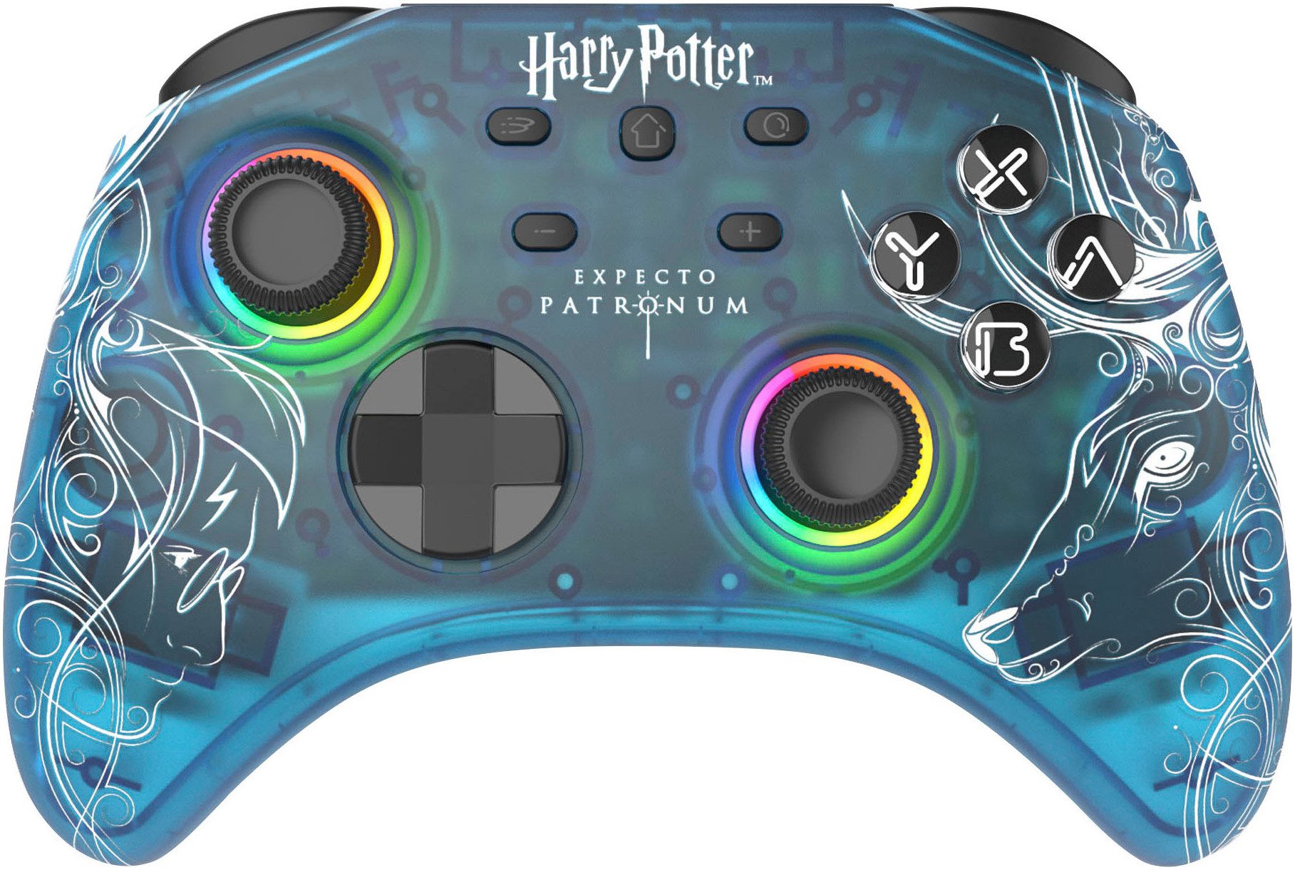 Freaks and Geeks Harry Potter Afterglow Patronus Wireless Nintendo-Controller