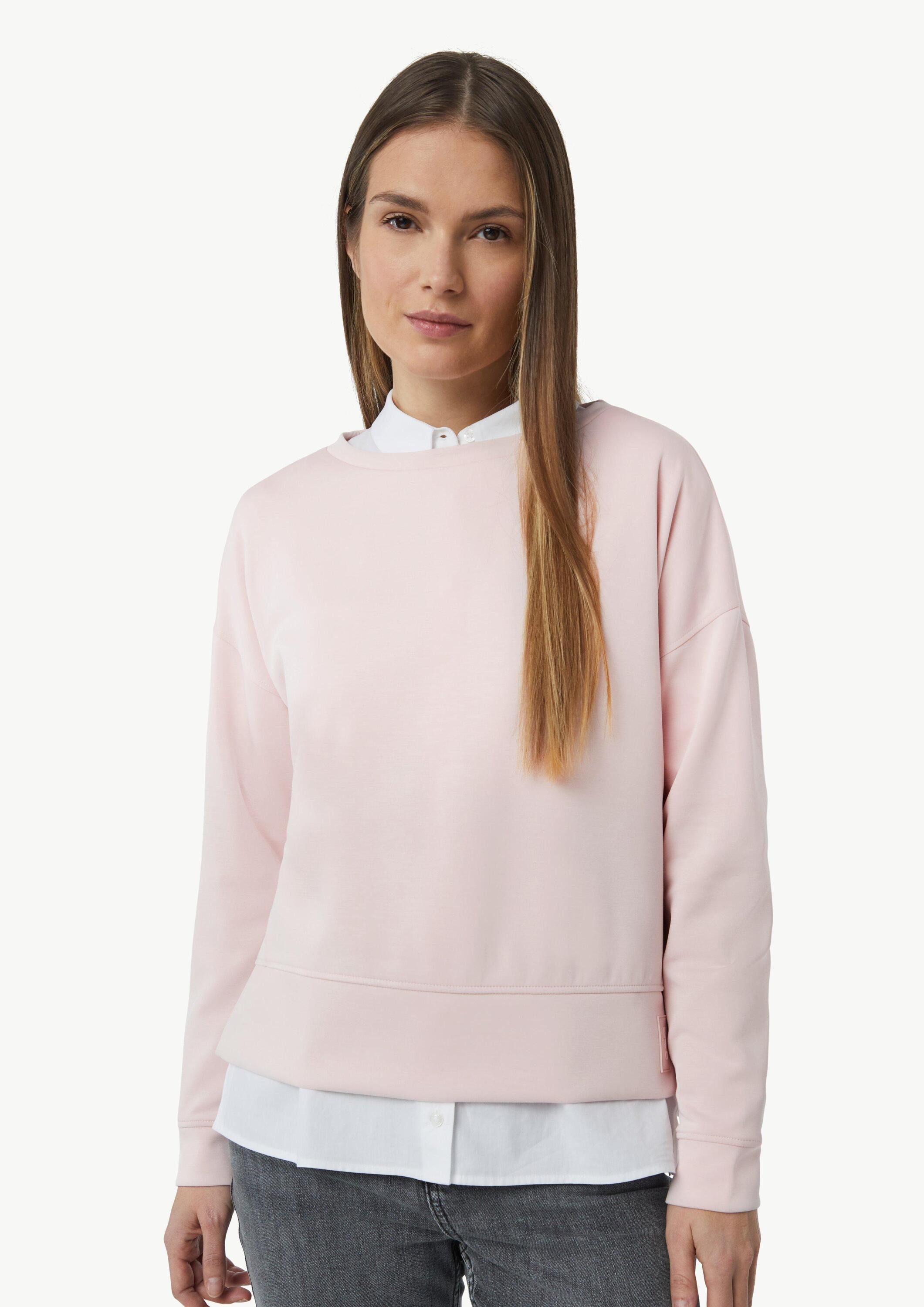 comma Sweatshirt Sweatshirt Langarmshirt aus Modalmix