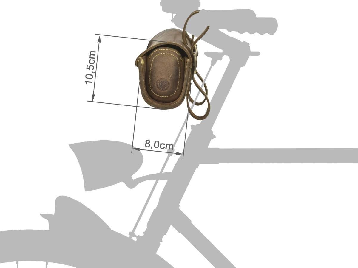 Greenburry Fahrradtasche Vintage, Radtasche, Ledertasche, Lenkertasche
