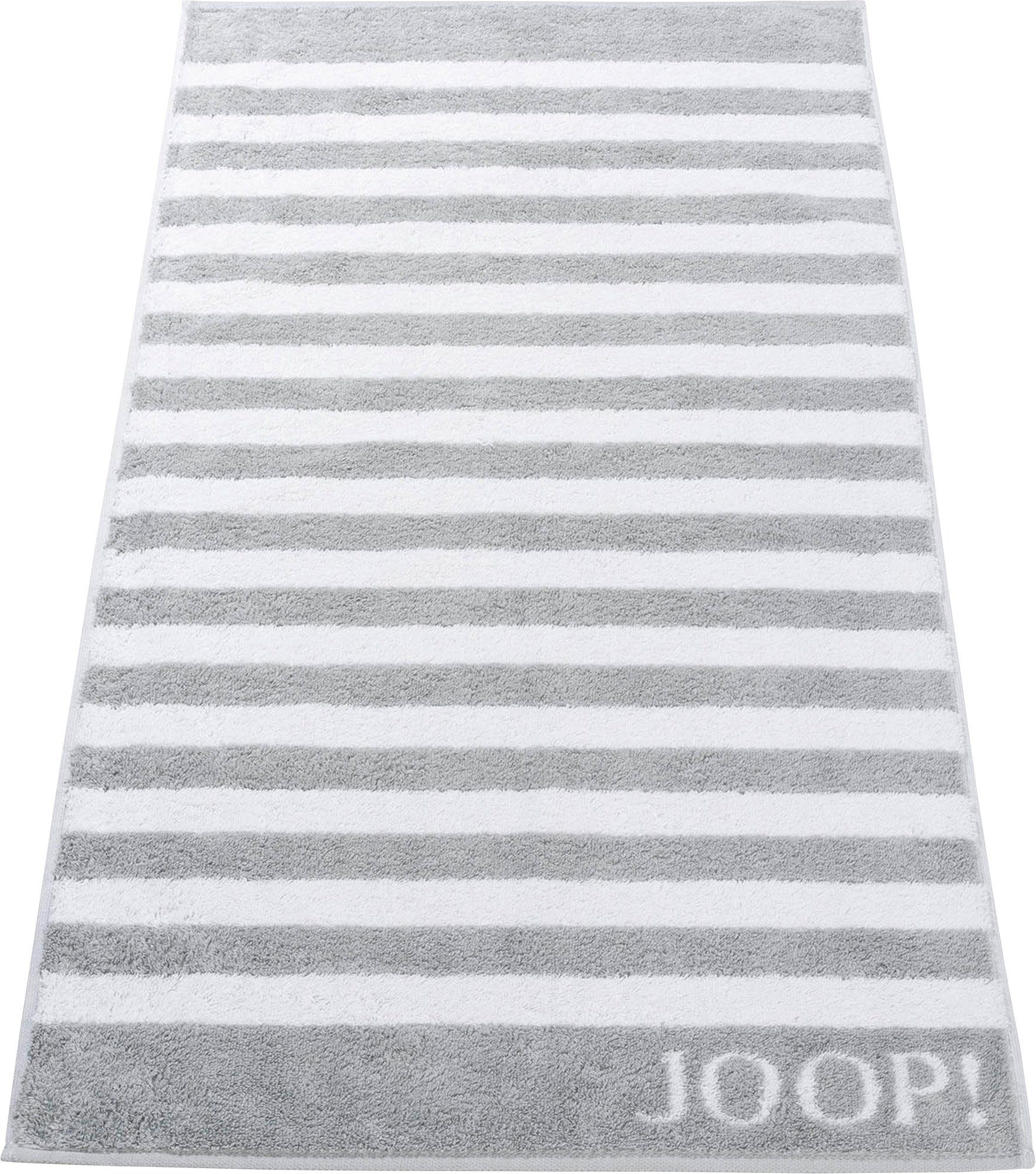 Stripes", Frottier (1-St), "Classic Joop! Streifen silber Duschtuch Walk-Frottier Duschtuch