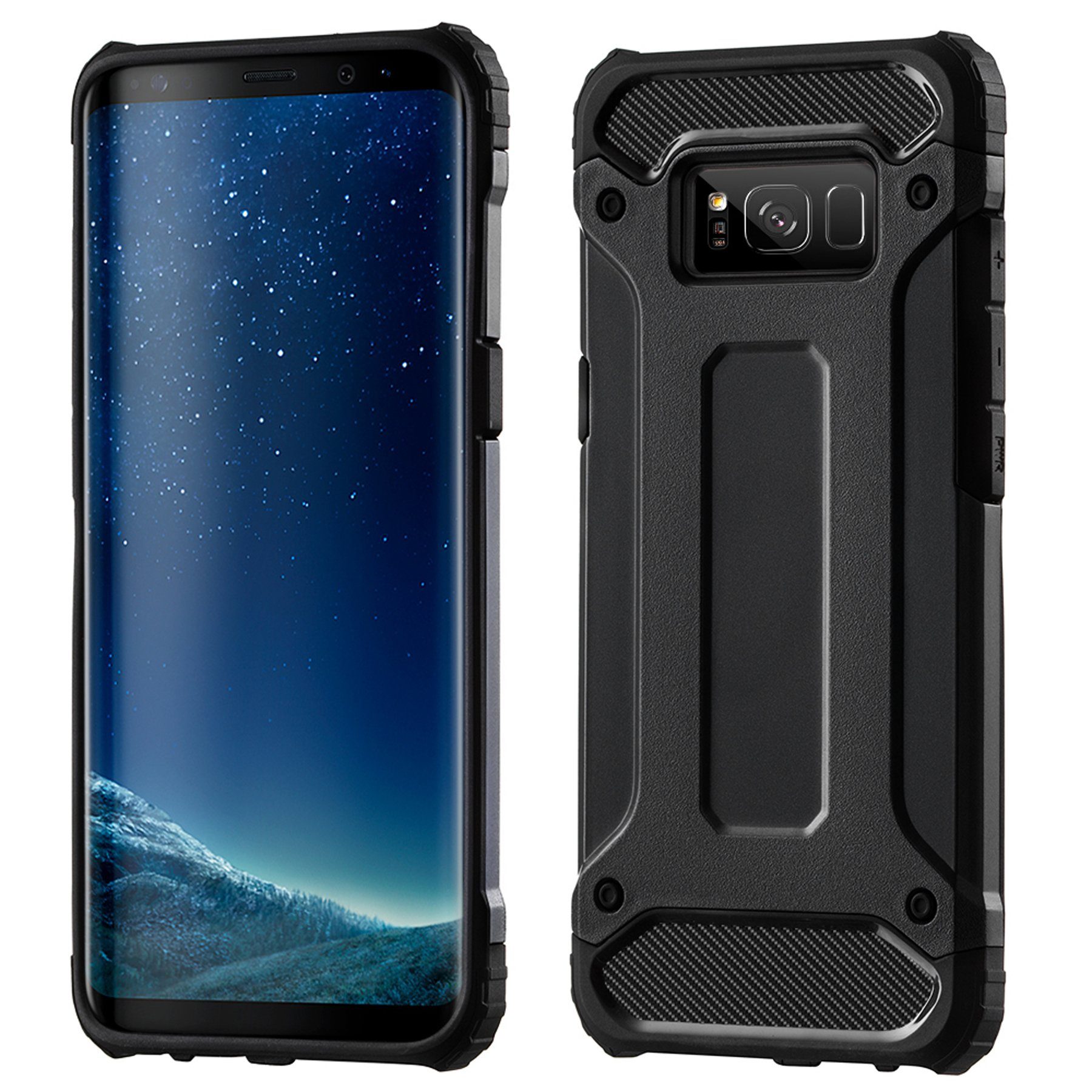 cofi1453 Handyhülle Panzerhülle Bumper Hybrid Armor SchutzHülle kompatibel mit iPhone 12 M