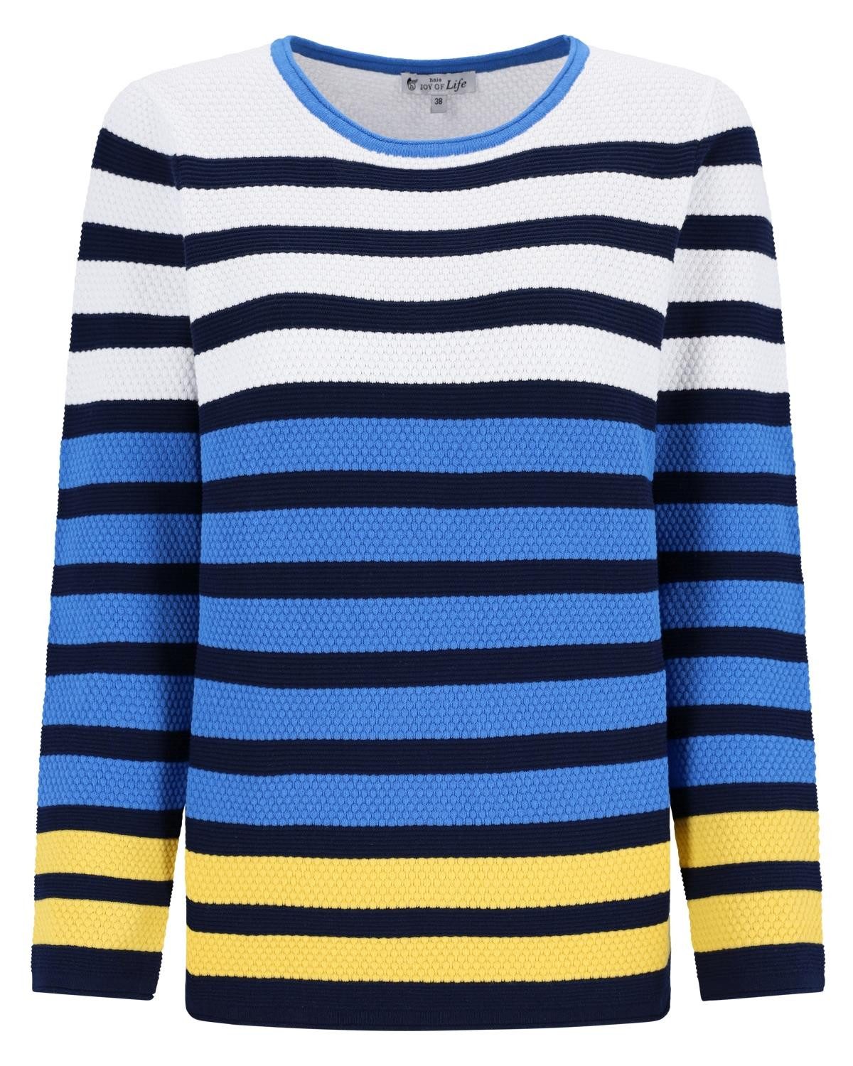 Hajo Rundhalspullover Pullover Strukturmasche günstig online kaufen