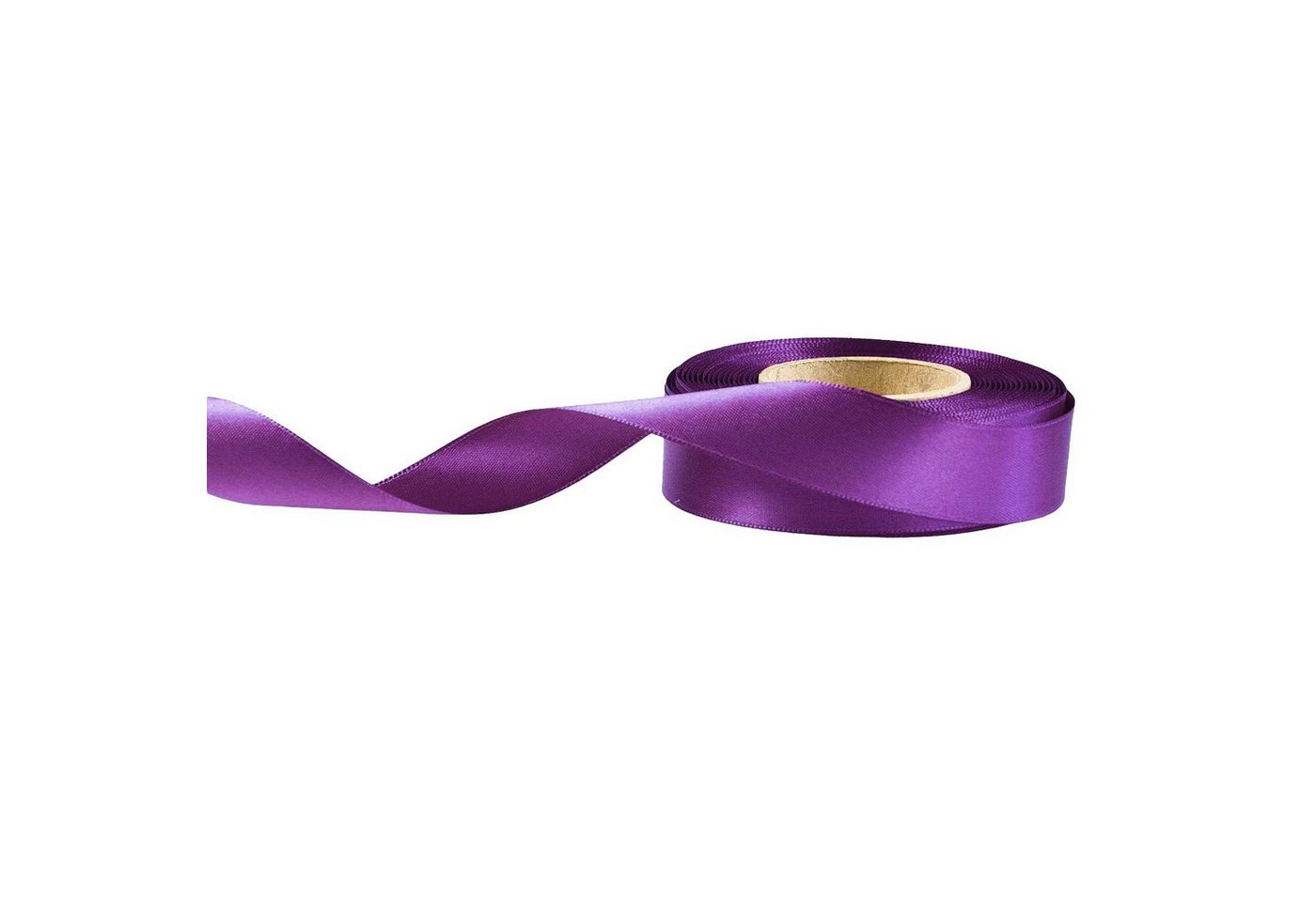 Thumbnail - maDDma Geschenkband 20m Satinband beidseitig 24mm, Dekoband Geschenkband, lila