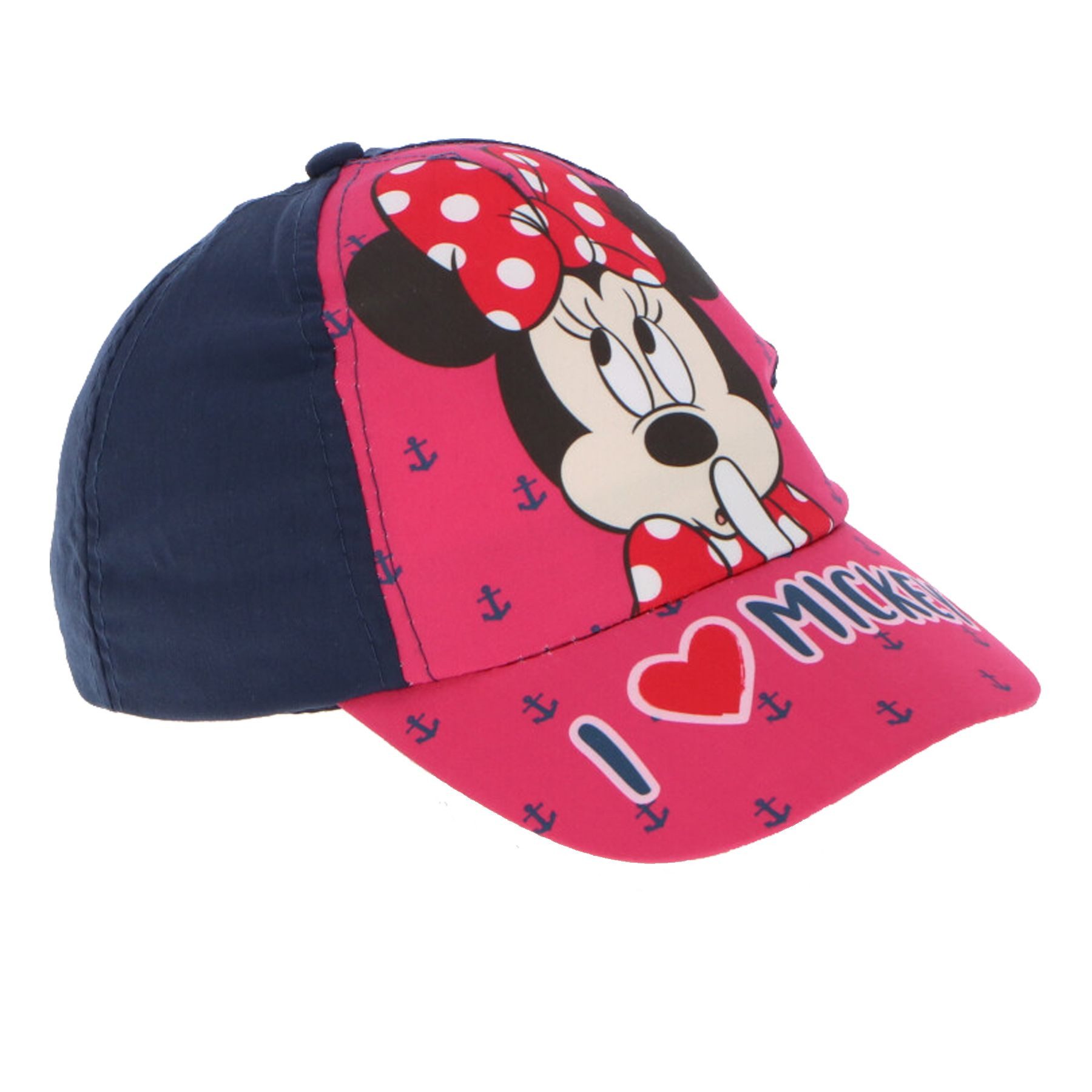Disney Minnie Mouse Baseball Cap Kappe aus 100% Baumwolle, Stylisch & Bequem