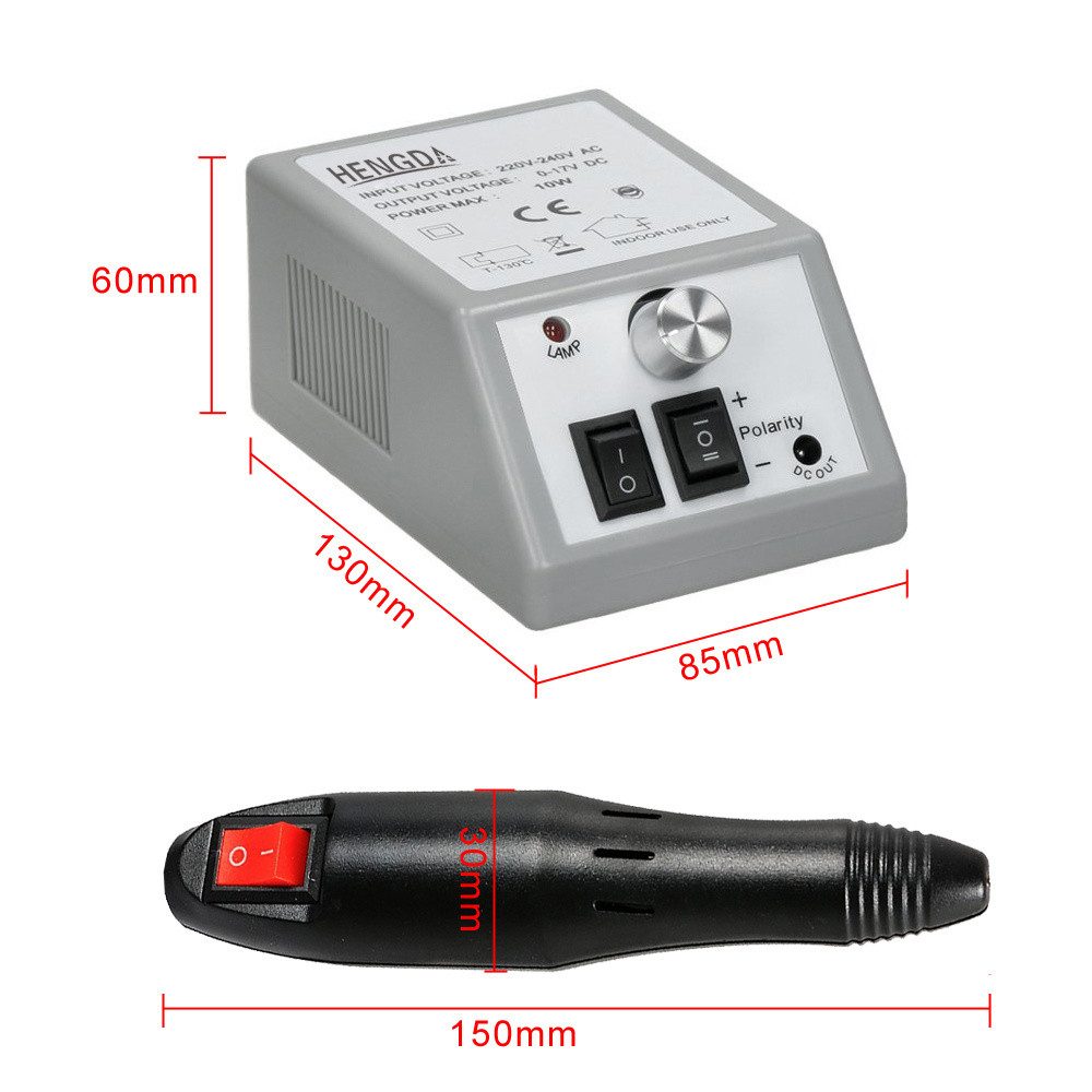 Clanmacy Maniküre-Pediküre-Set Elektrische Nagelfräser Nagelfeile Fußpflegegerät Maniküre 20000U/min, Nagelmaschine, Für Acrylarbeiten geeignet