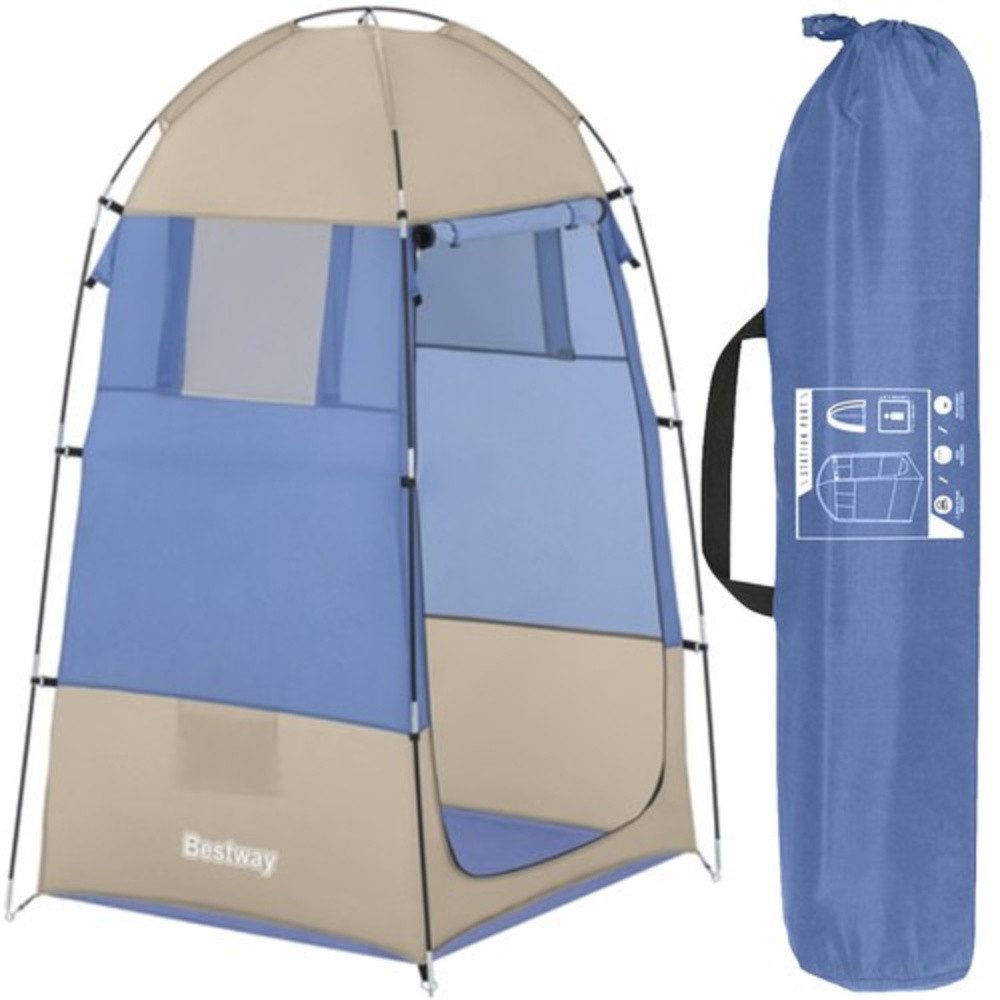 Bestway Faltzelt Strandumkleidezelt, Personen: 1 (Spar-Set, 1 tlg., 4 in 1), In 5 Sekunden aufgestellt, zusammengeklappt platzsparend, Tragetasche