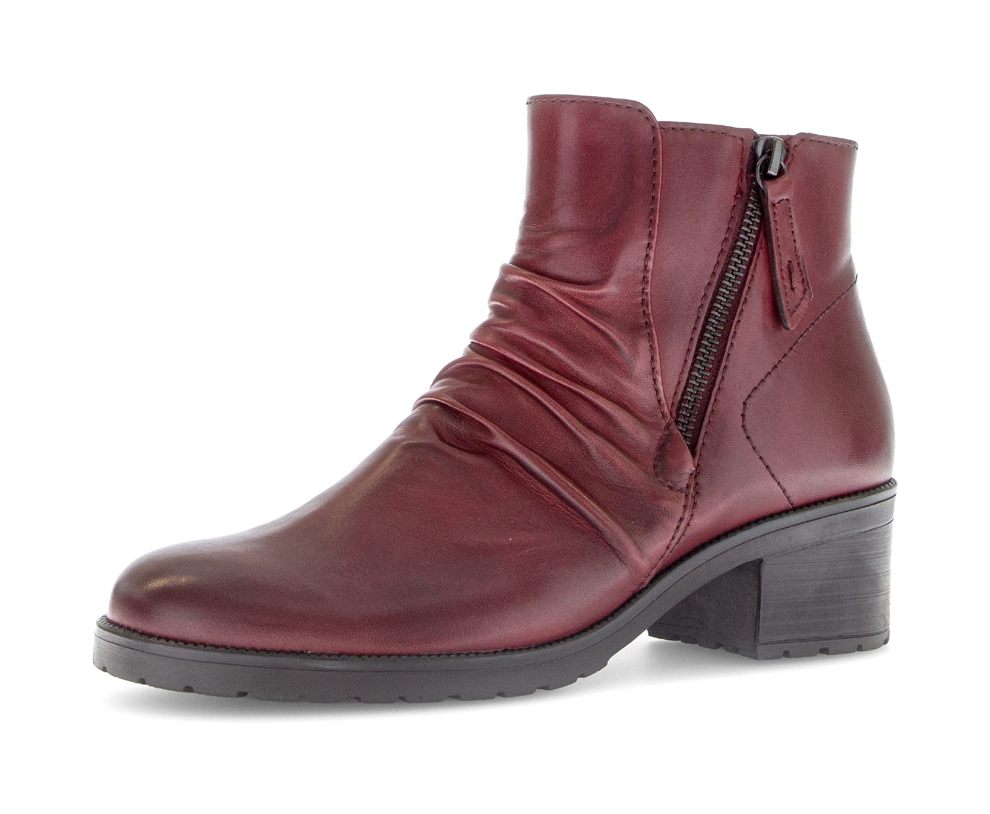 Gabor TUNIS Stiefelette, Blockabsatz, Ankleboots, Zierreißverschluss außen, günstig online kaufen