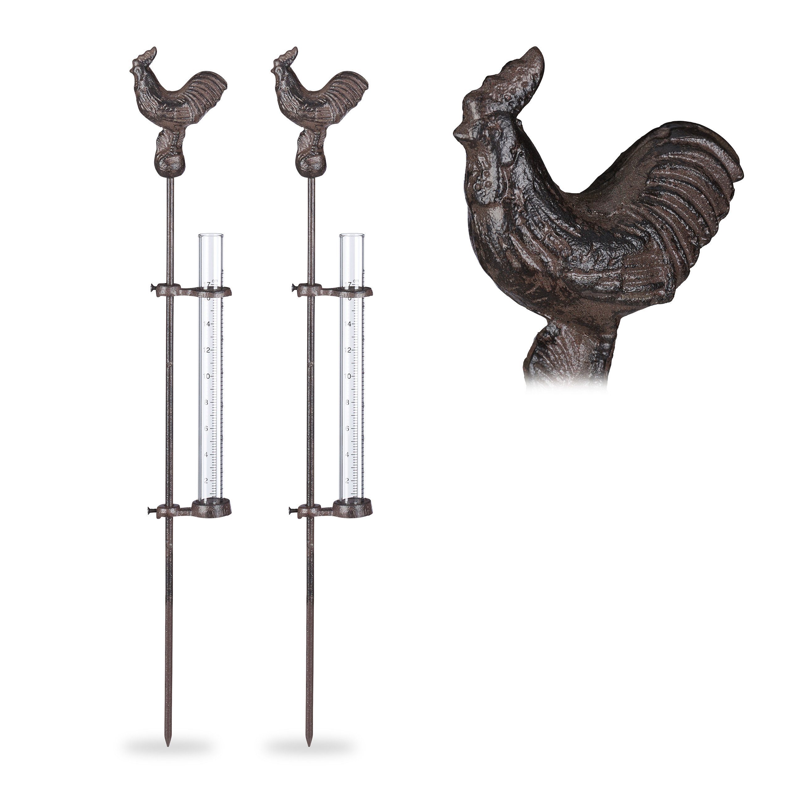 Gartenstecker 2 x Regenmesser Hahn
