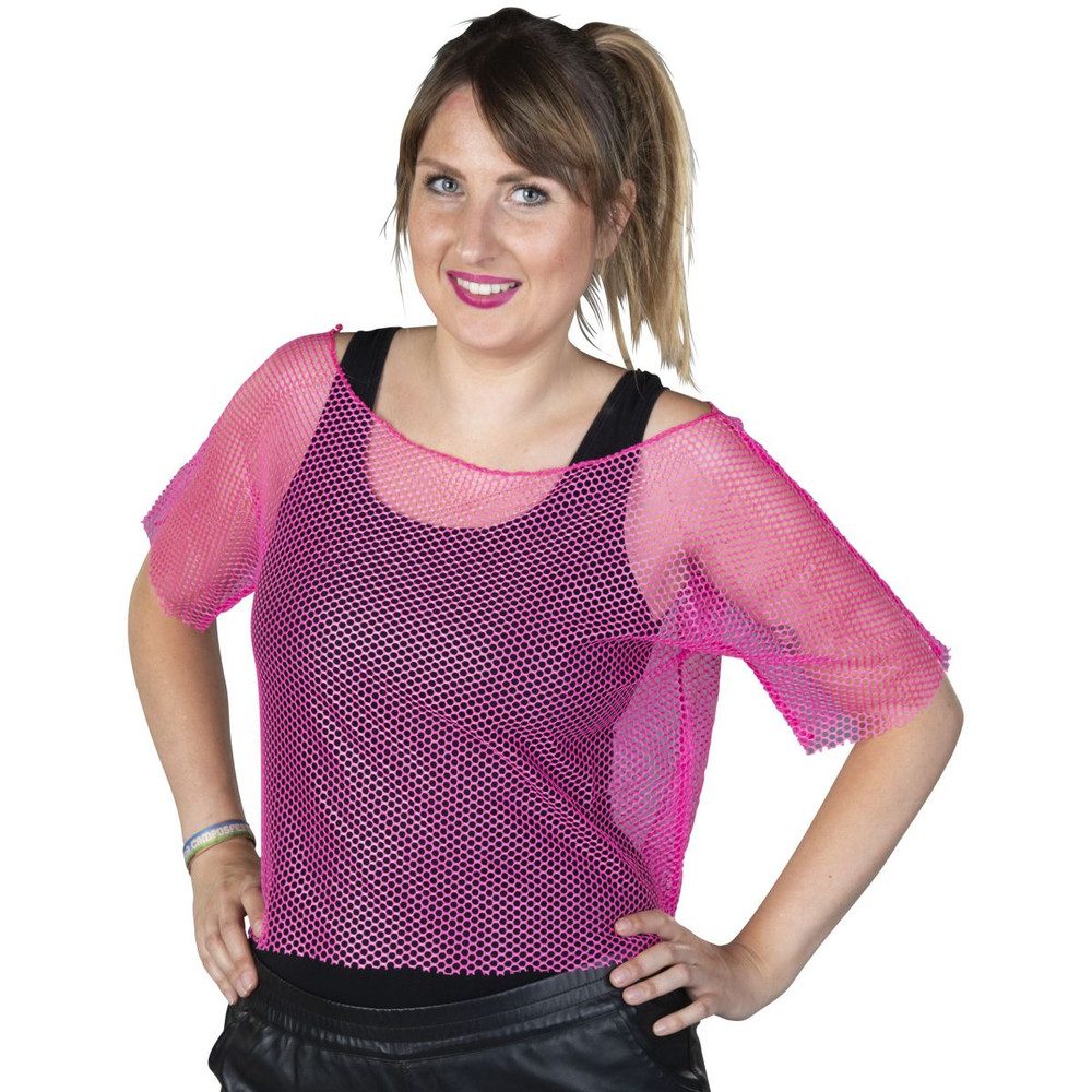 Kostüm Netzoberteil - für Damen - pink