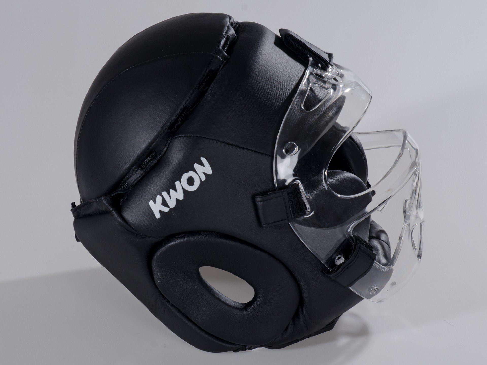 KWON Kopfschutz Kampfsport Plexiglas Maske Krav Maga Boxen Budo Kopfschutz, Luxusausgührung, Waffenkampf, SV, Vollkontakt, S - XL