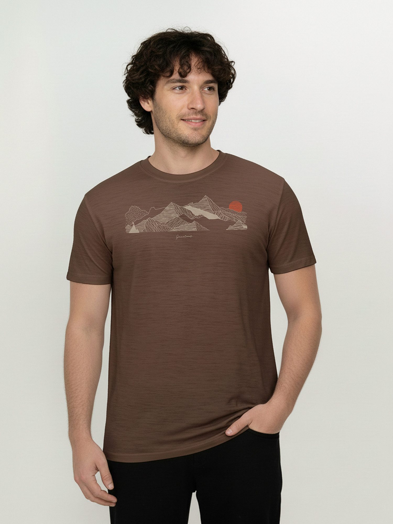 GreenBomb Funktionsshirt Loom Nature Mountain Sundown (1)