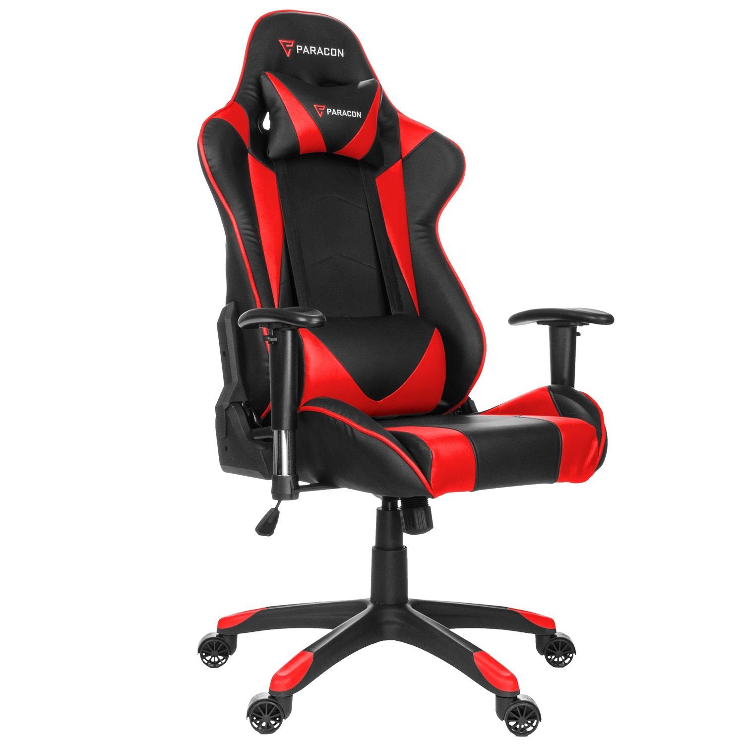 ebuy24 inkl. Paracon Nackenkissen Gaming und Gaming-Stuhl Stuhl Rot Knight