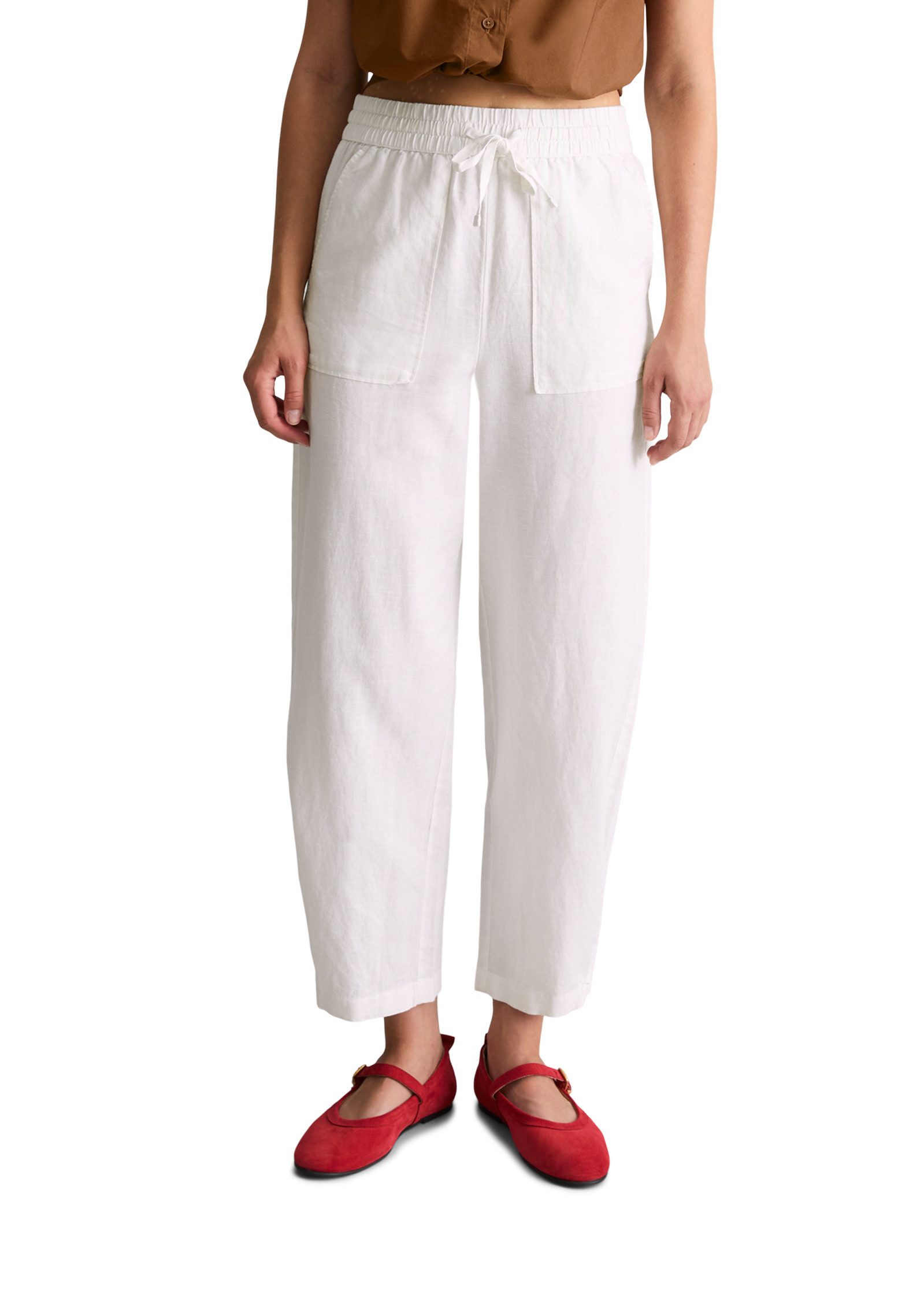 Marc O'Polo DENIM Chinohose aus Leinen-Baumwolle-Mix