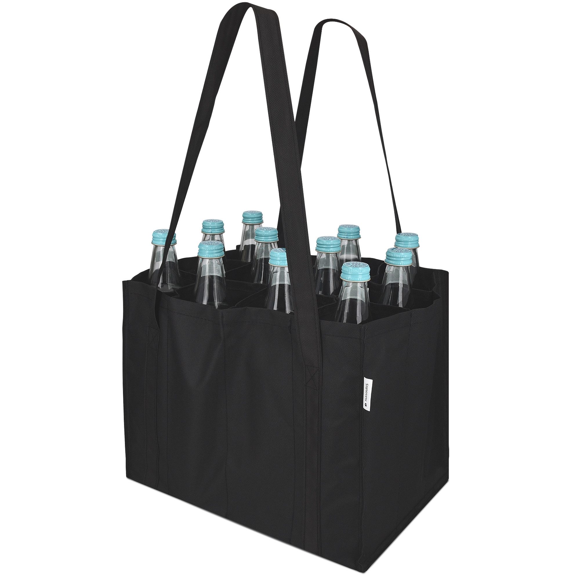 Flaschenkorb Bottlebag 12 Fächer Flaschentasche - 26 x 35 x 27cm Flaschen Tasche