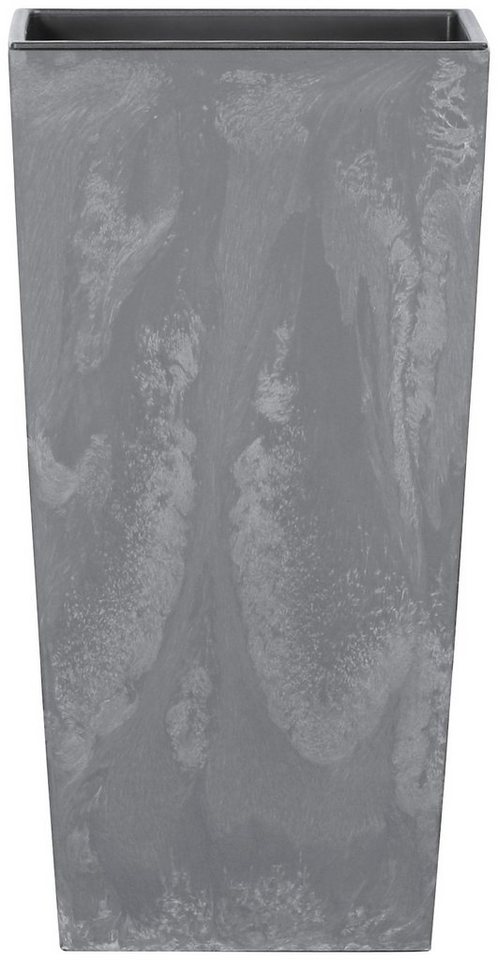 Prosperplast Pflanzkübel Urbi Square Effect, BxTxH: 26,5x26,5x50 cm,  Fassungsvermögen im Einsatz 11l, ohne Einsatz 26,6 l