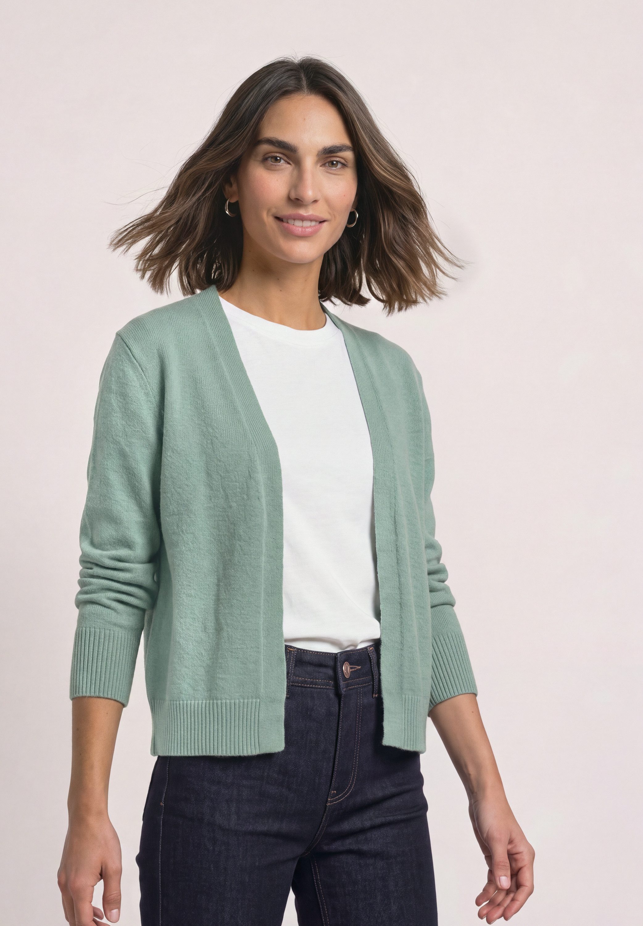 STREET ONE Strickjacke in Unifarbe