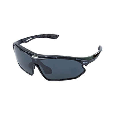 YEAZ Sportbrille SUNRAY sport-sonnenbrille schwarz/polarisiert, Sport-Sonnenbrille schwarz/polarisiert